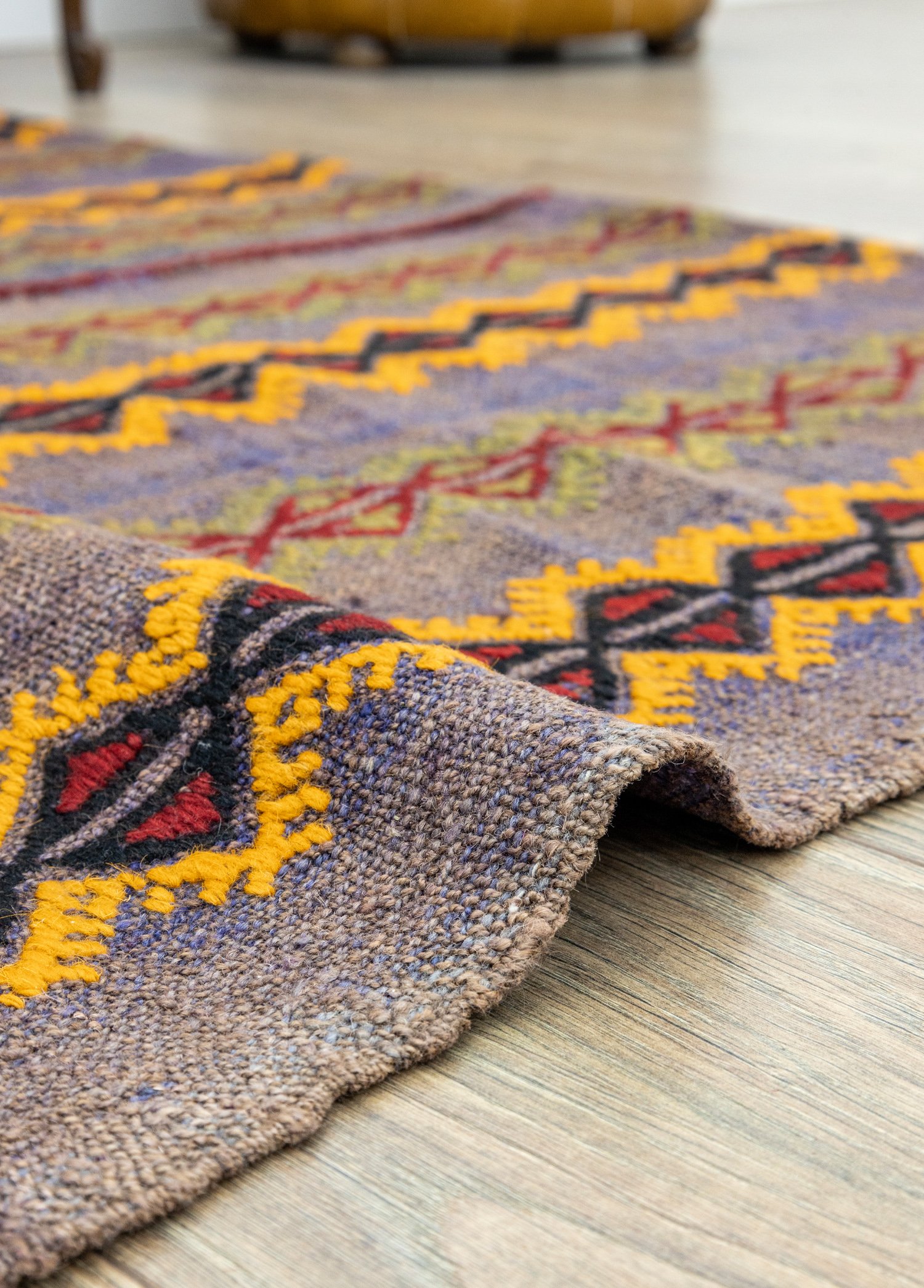 Aiden Hand-Woven Double-Wings Wool Cicim Kilim 124x168 cm