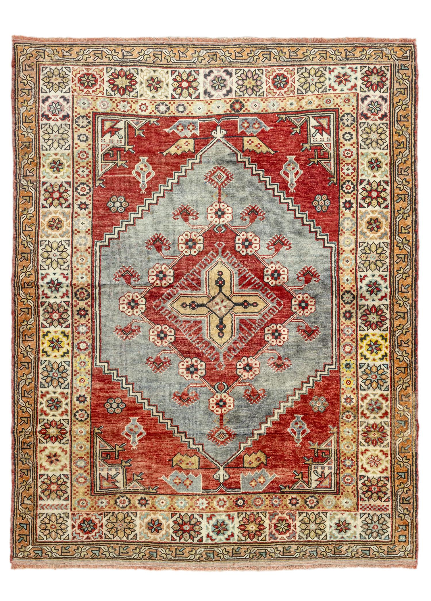 Jajil Geometric Patterned Handwoven Rural Rug 158x200 cm