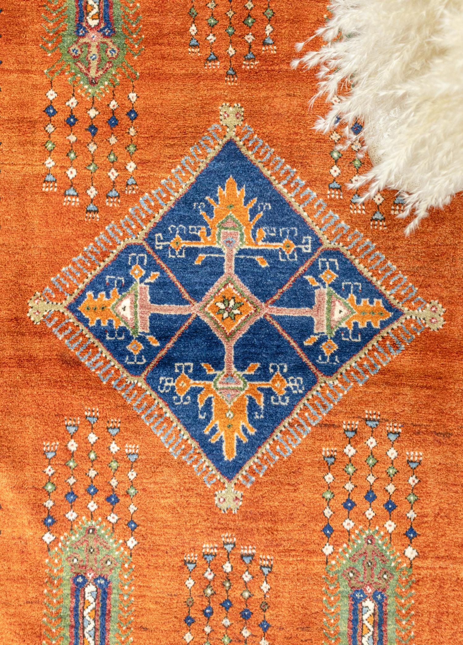 Almada Handwoven Orange Dazkırı Rug 165x312 cm