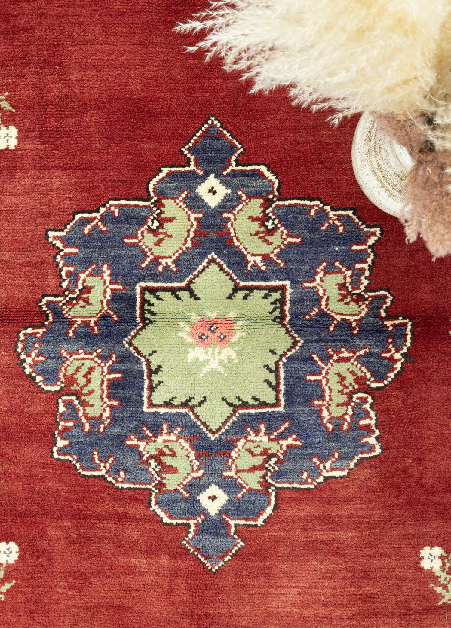 Skade Floral Patterned Handwoven Rug 209x286 cm