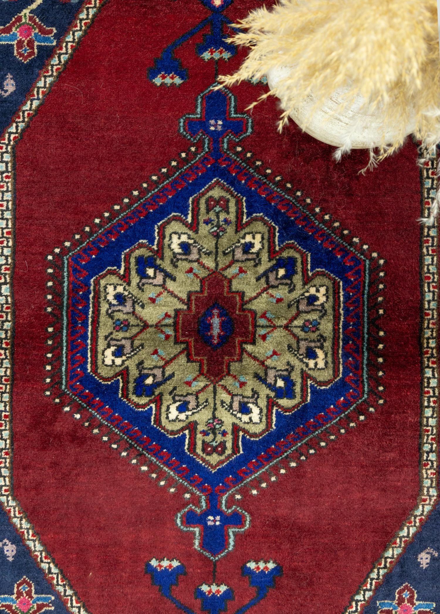 Yahyalı El Dokuma Yün Halı 103x223 cm