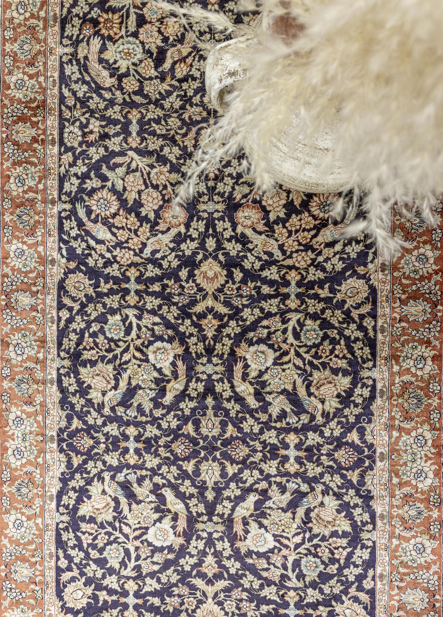 Pelar El Dokuma İpek Yolluk Halı 78x240 cm