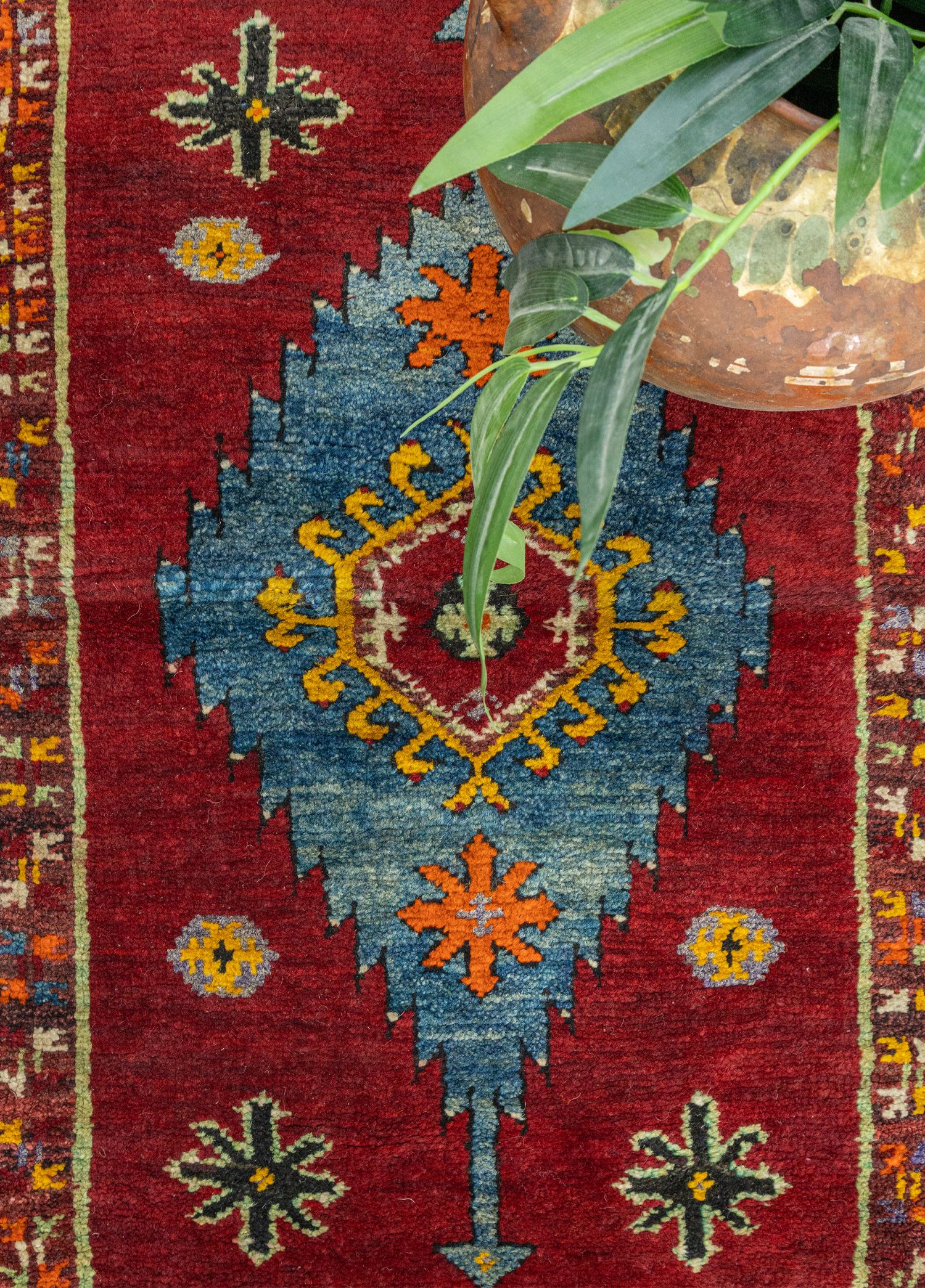 Konya, Hand-Woven Small Antique Rug 52x89 cm