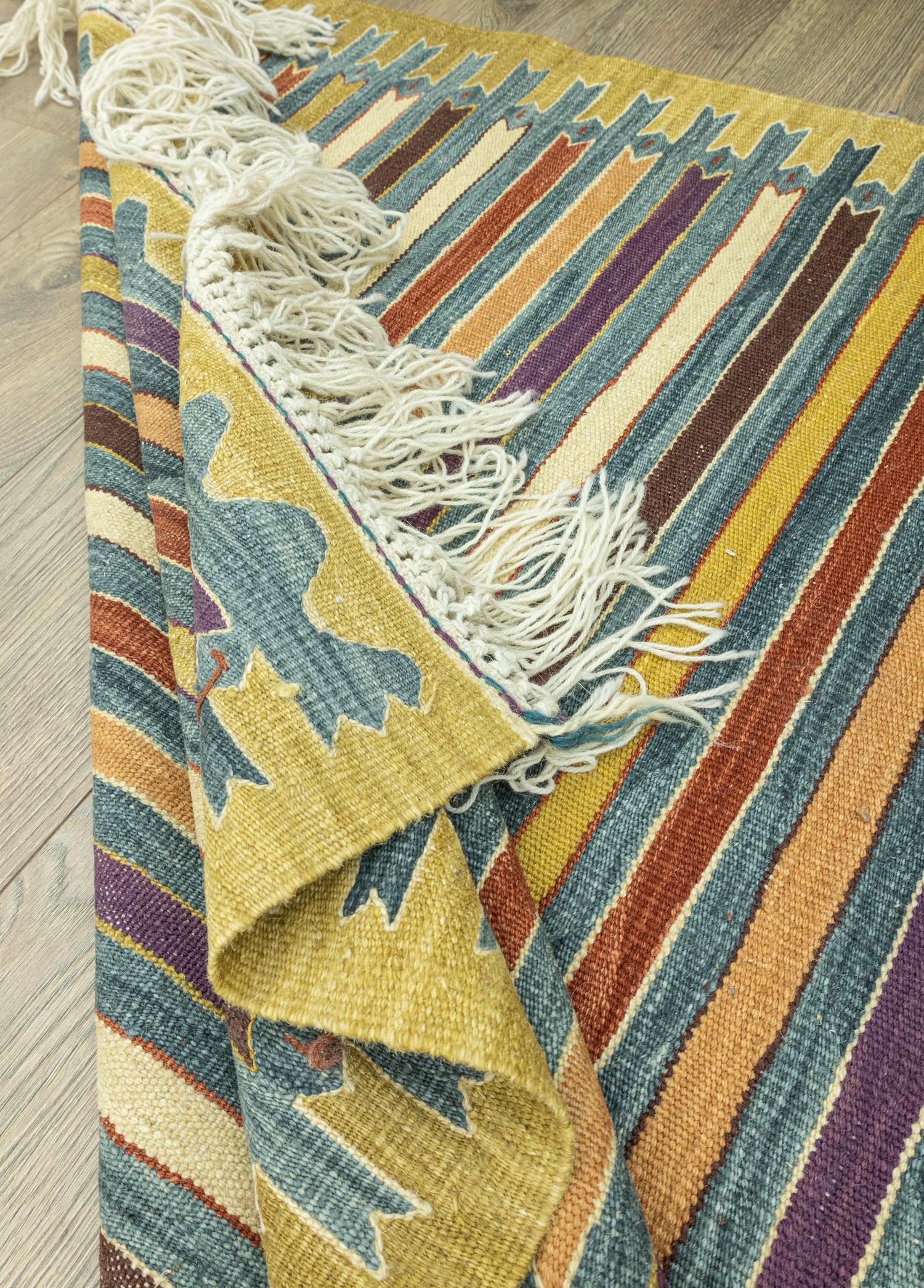 Dali El Dokuma Renkli Kilim 113x172 cm