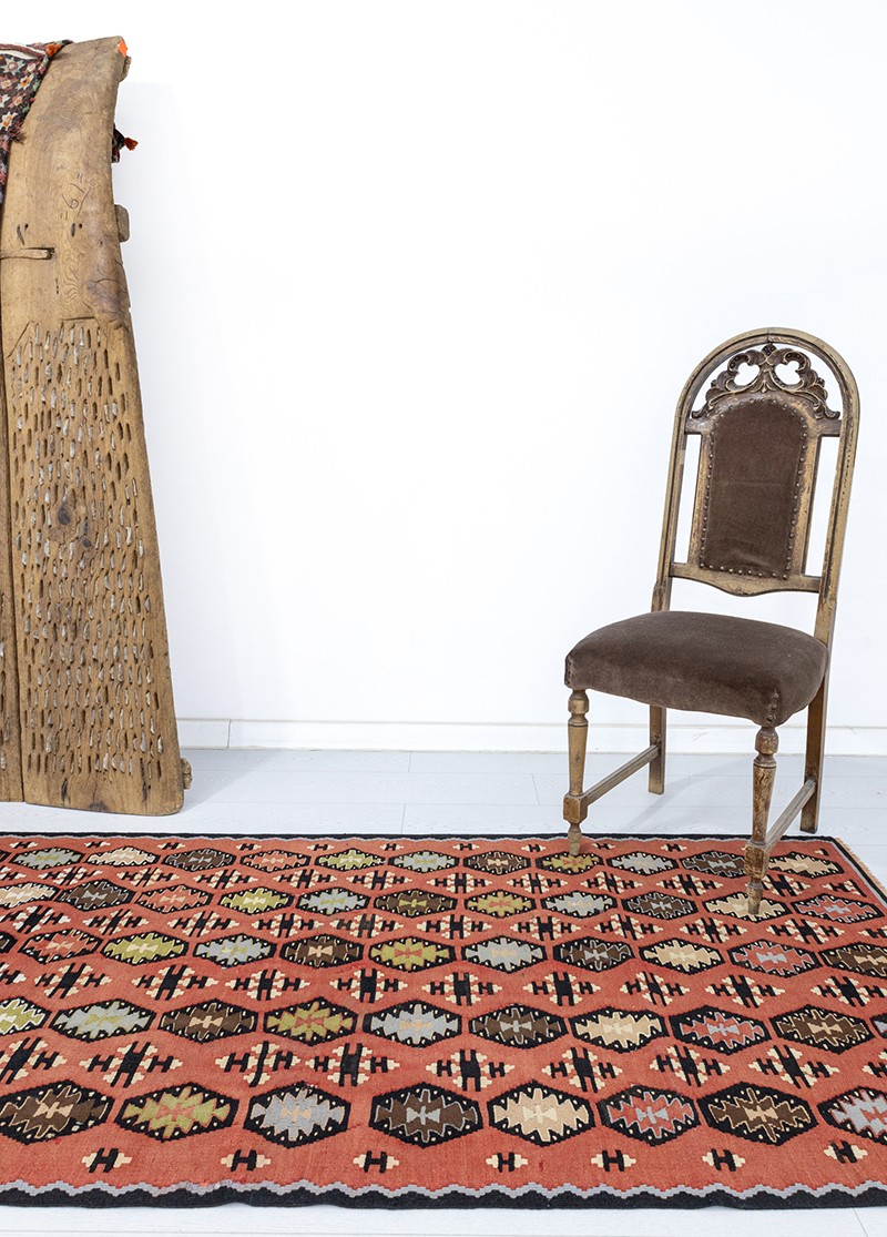 Karine Vintage Bohem Yün Kilim 95x211 cm