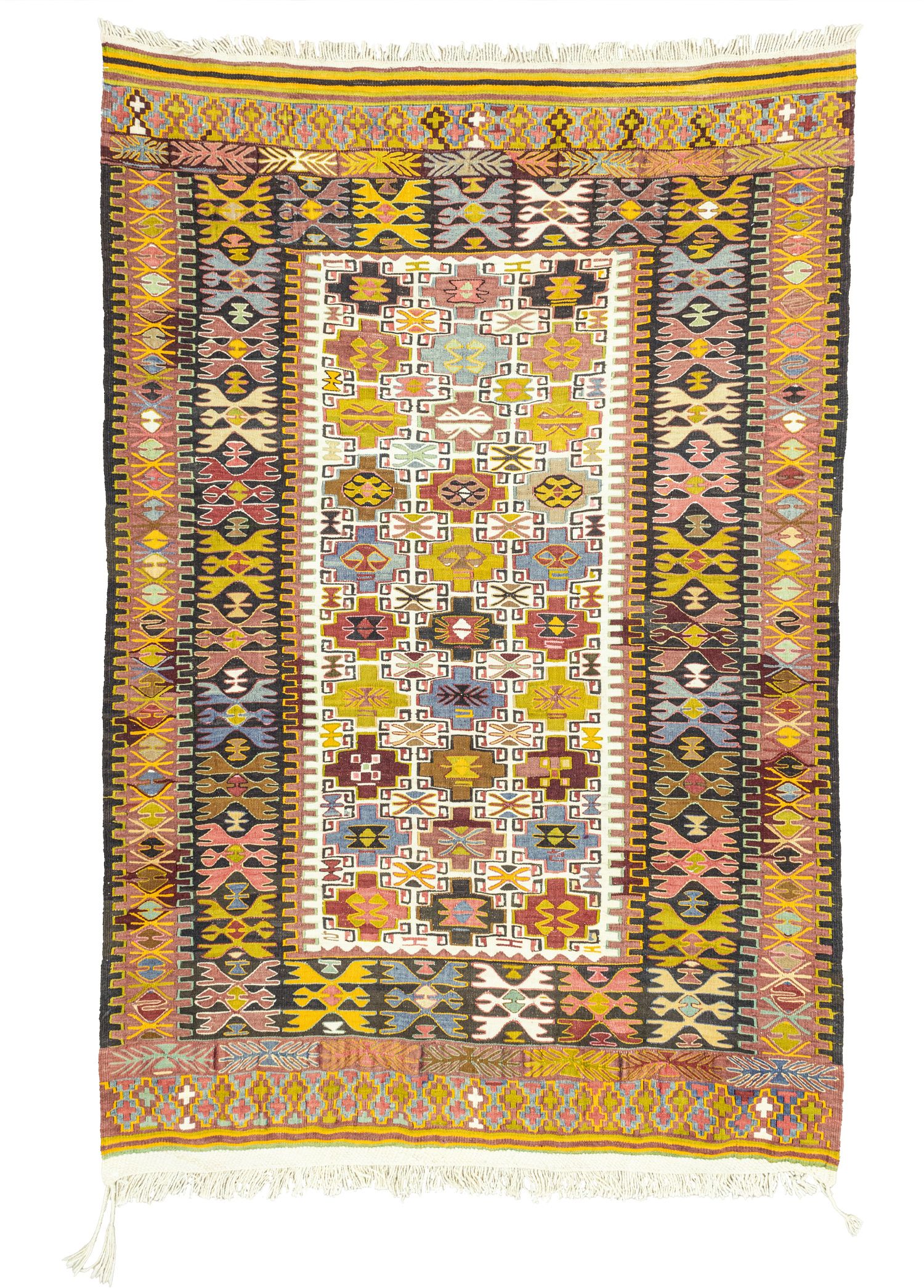 Rissa Geometrik Tasarımlı El Dokuma Kilim 152x220 cm