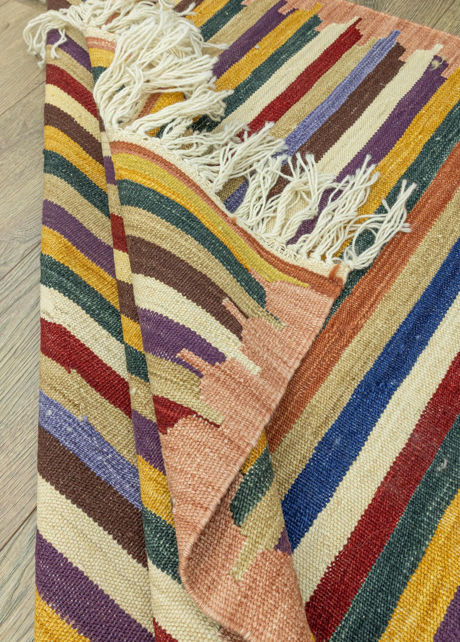 Liora Çubuk Tasarımlı Yün Kilim 114x177 cm