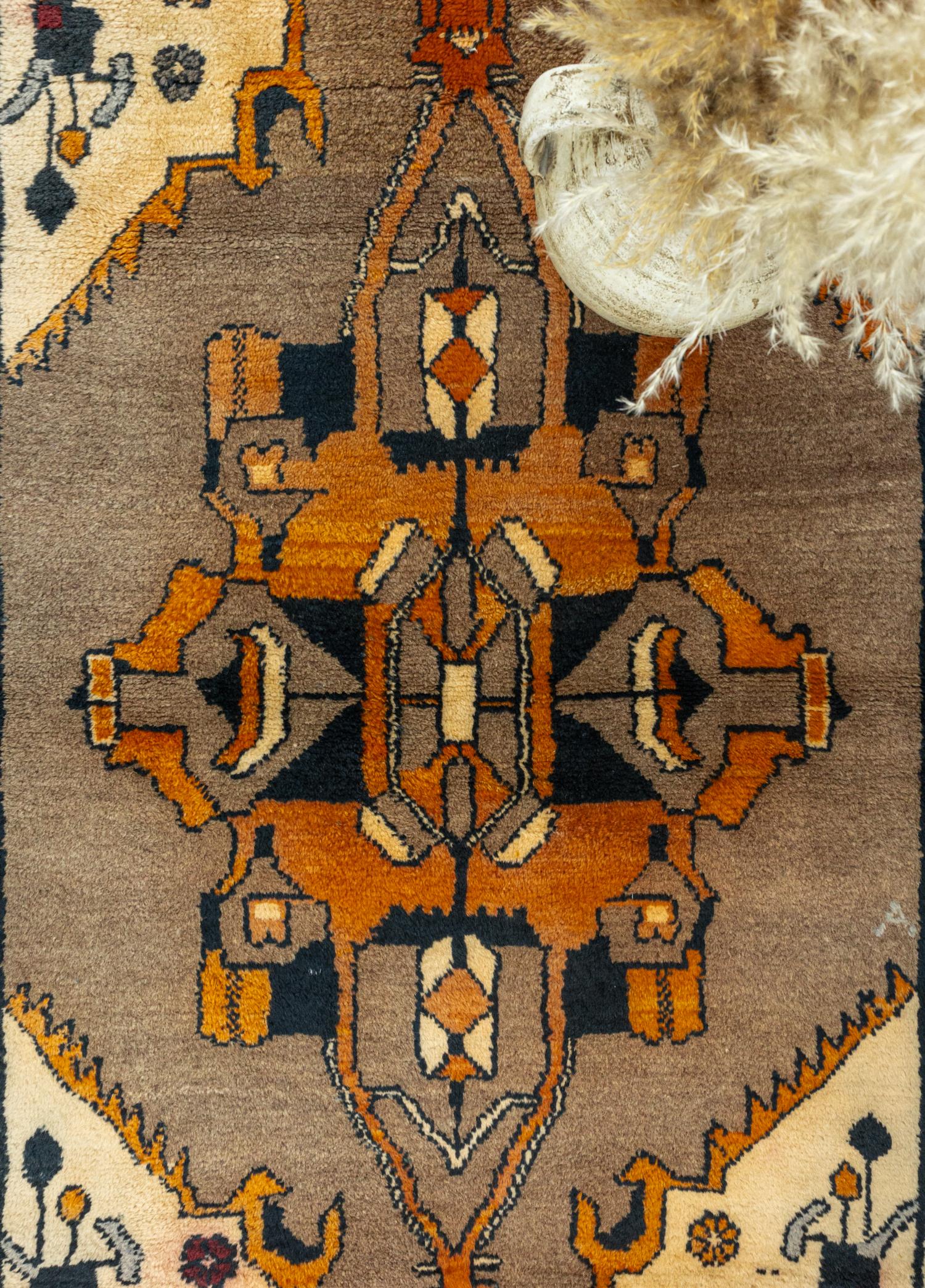 Delvan Rustik El Dokuma Yün Halı 115x224 cm