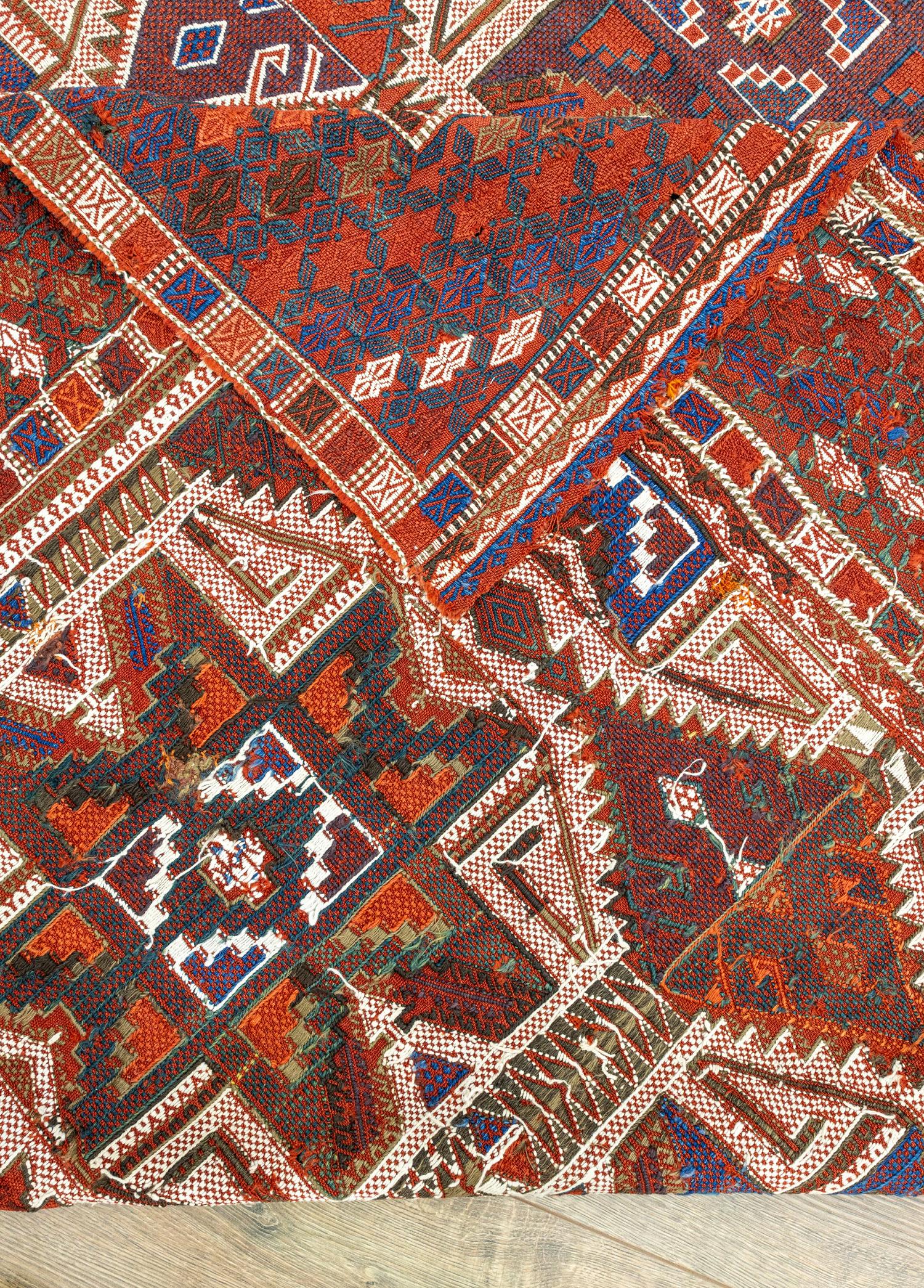 Konya, El Dokuma Cicim Antika Kilim 