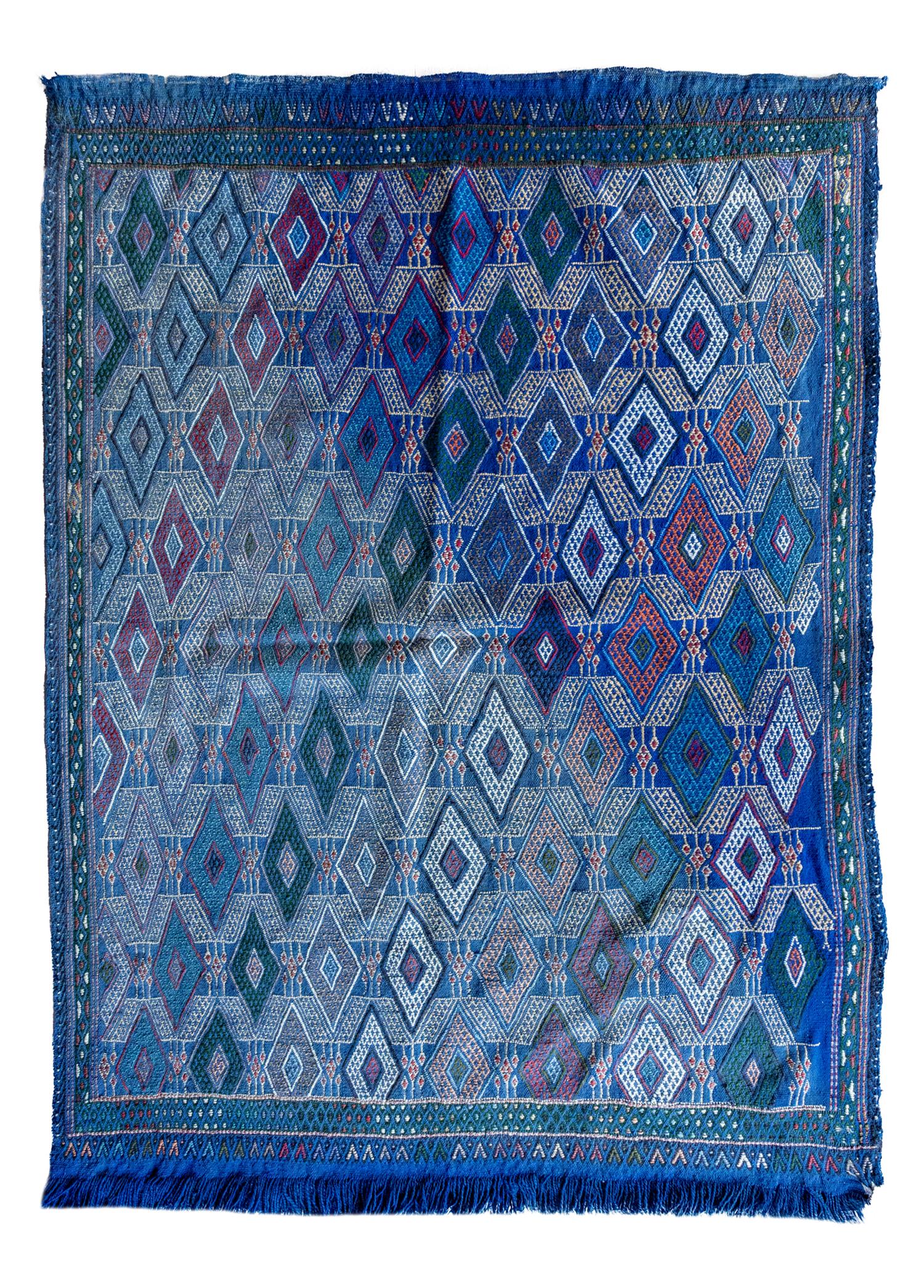 Rinat Ethnic Patterned Hand Woven Cicim Kilim 134x175 cm