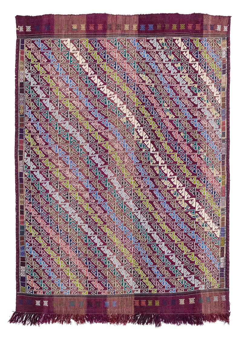 Almila Vintage Ethnic Pattern Cicim Kilim 6,1x8,5 cm