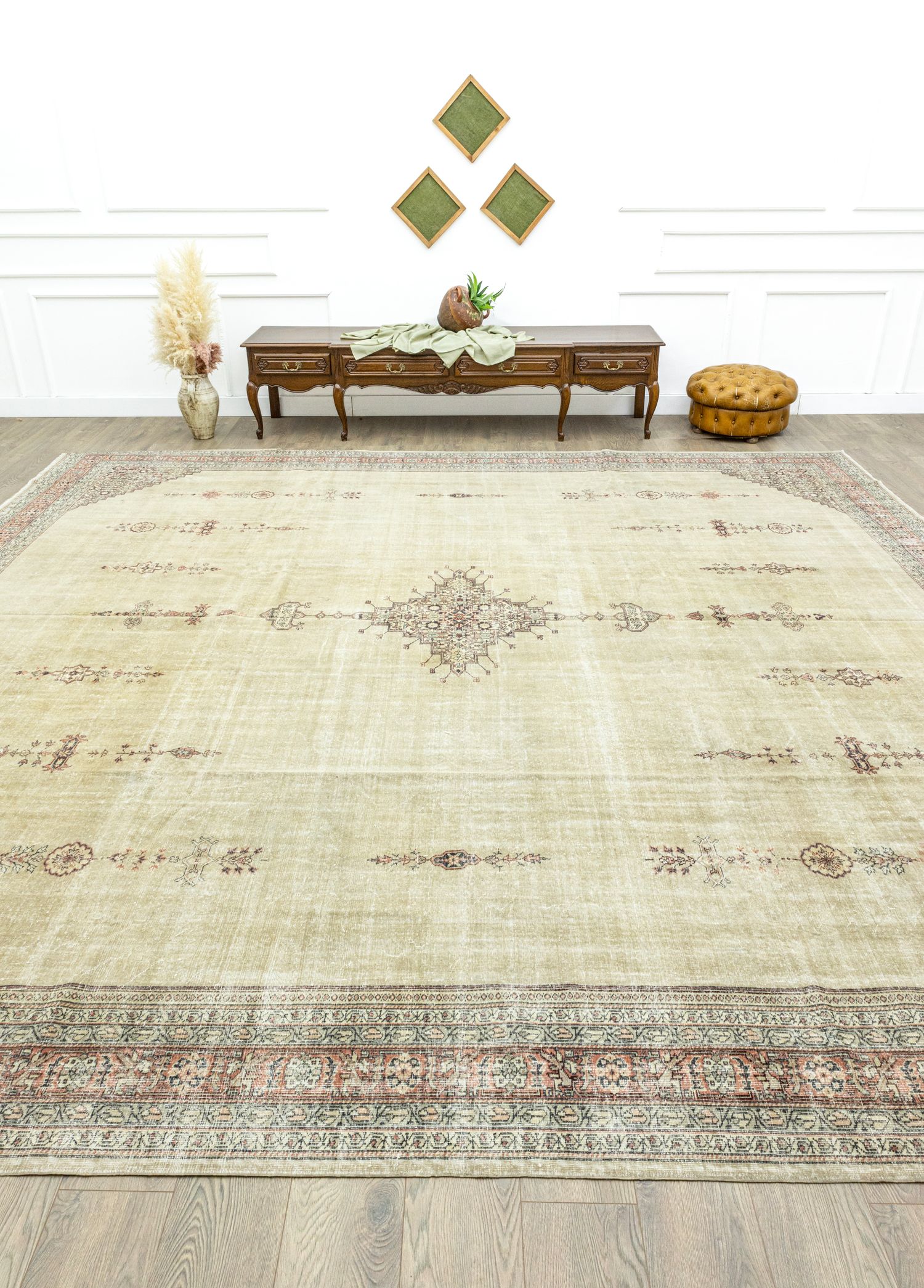 Saulet Medallion Patterned Large Rug 413x423 cm