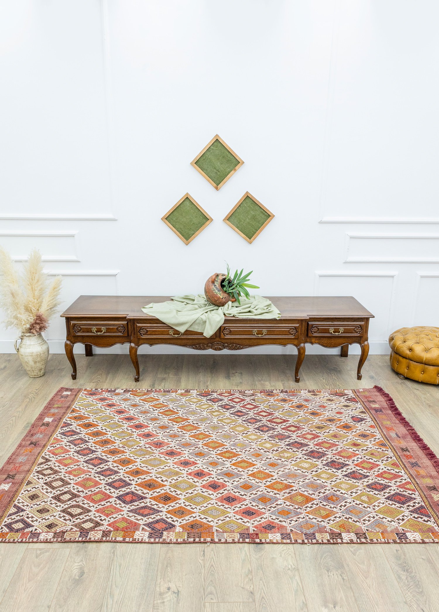 Cidal Etnik Tasarımlı El Dokuma Kilim 146x235 cm