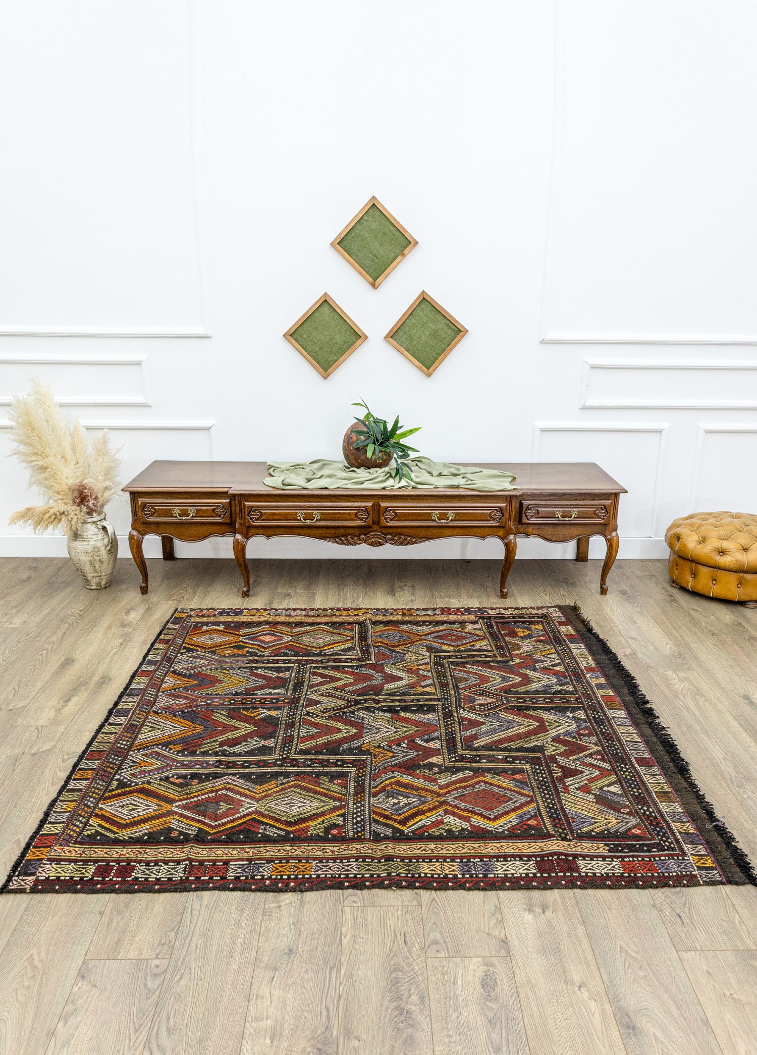 Ebren Geometrik El Dokuma Kilim 171x185 cm