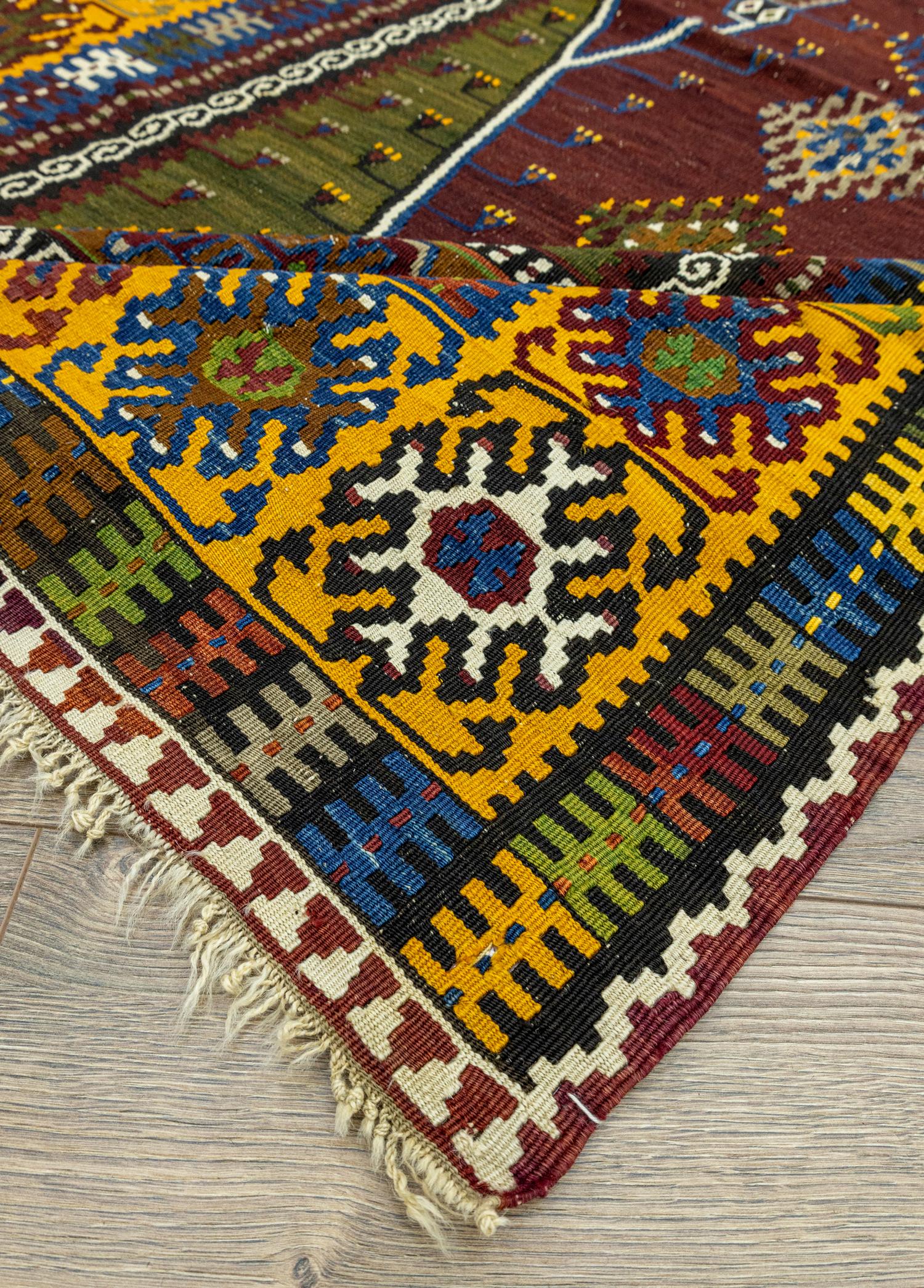 Kayseri, Yahyalı Mihraplı Antika Kilim 131x220 cm