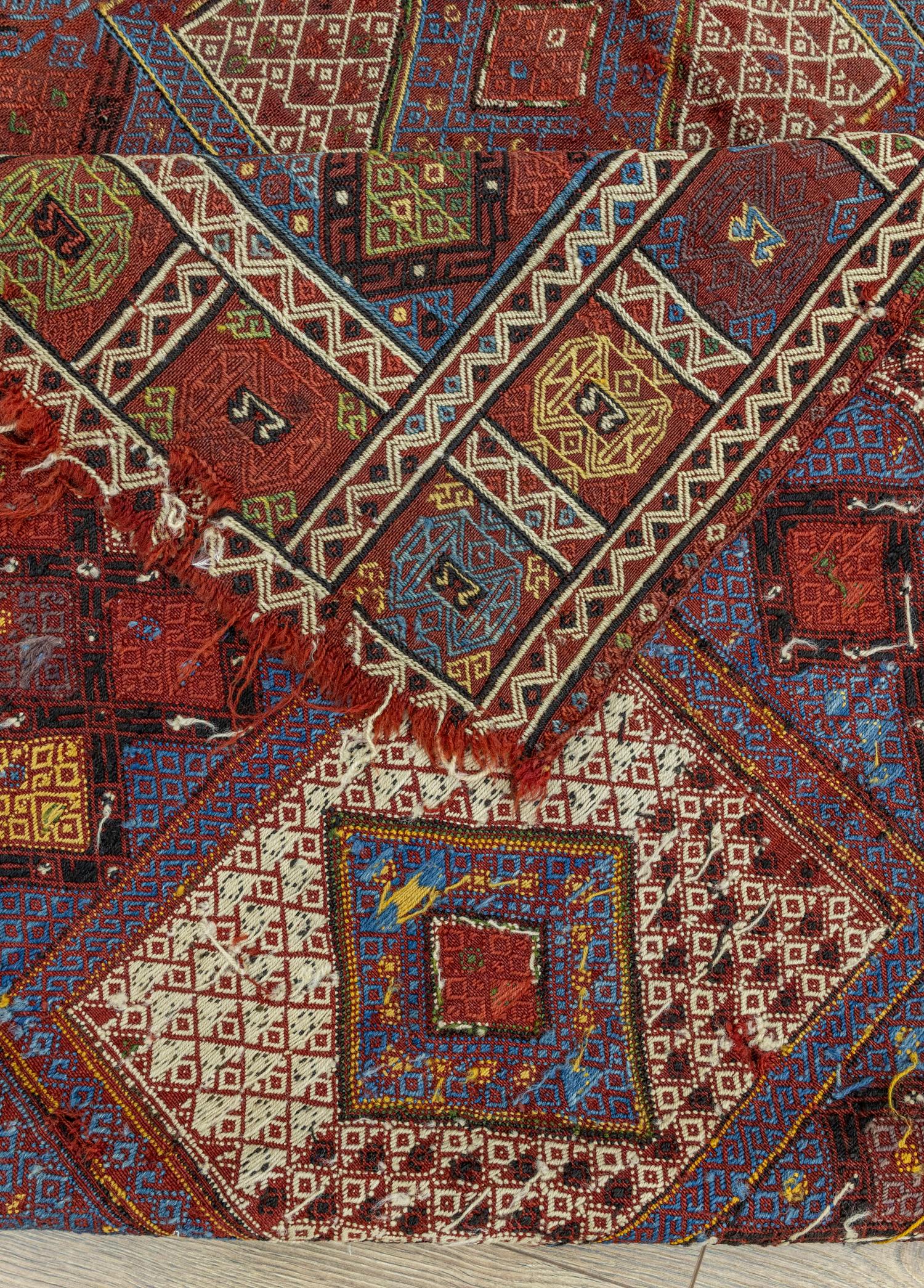 Konya, Hand-Woven Antique Cicim Kilim 170x230 cm