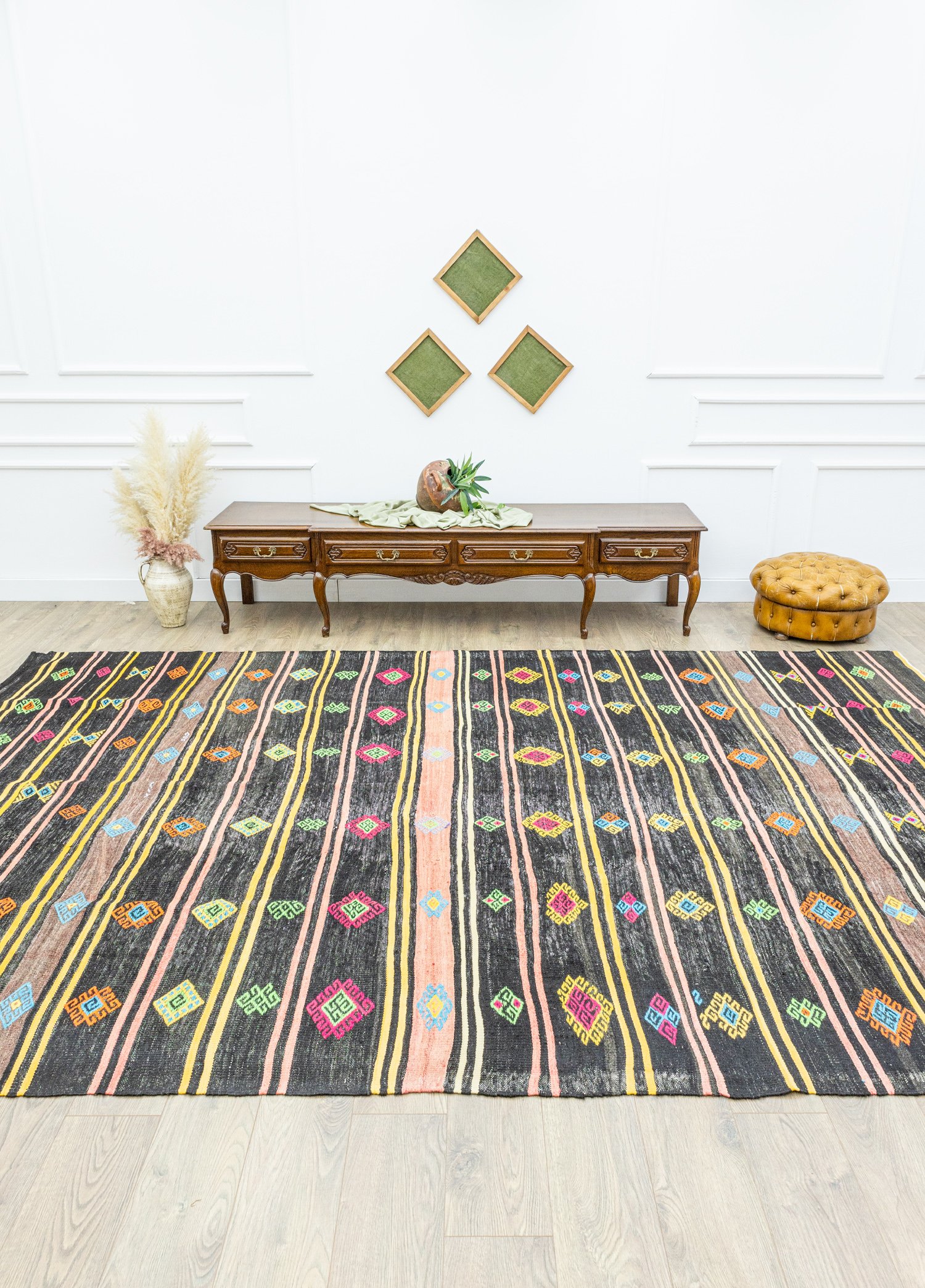 Jeremia Etnik Desenli Cicim Kilim 256x390 cm