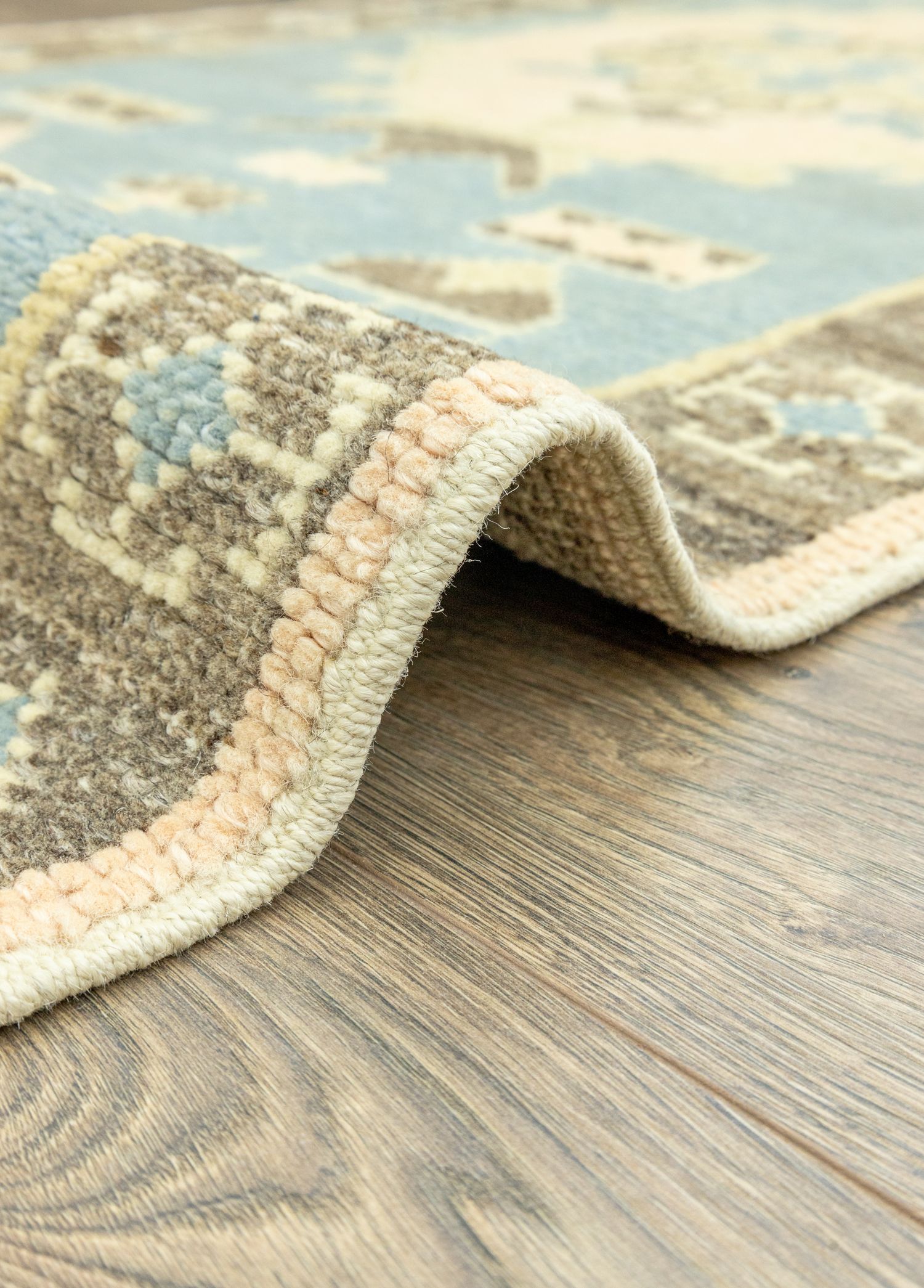 Toros Rustic Patterned Wool Runner 77x432 cm