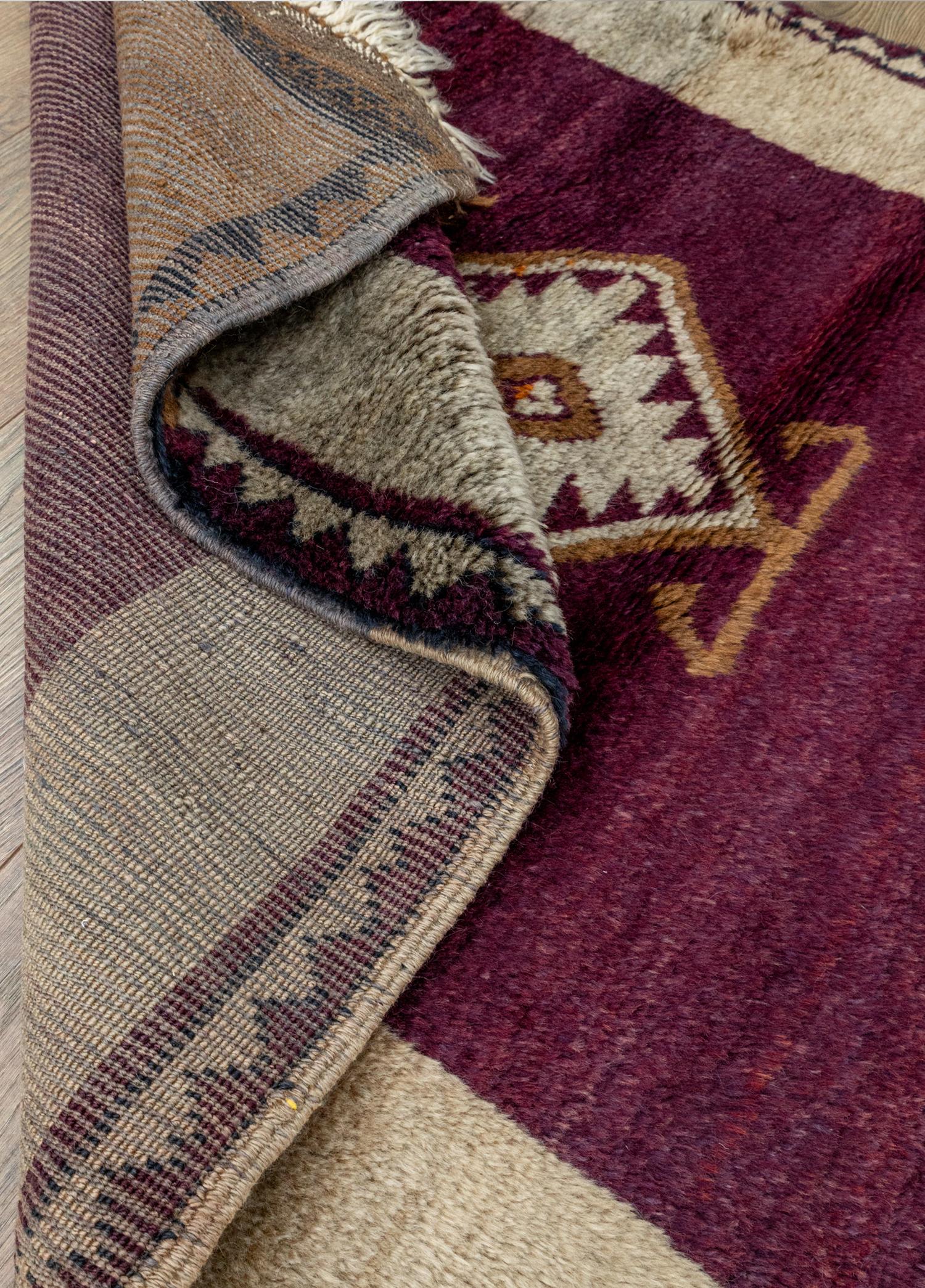 Selvan Primitive Patterned Shaggy Style Rug 119x164 cm