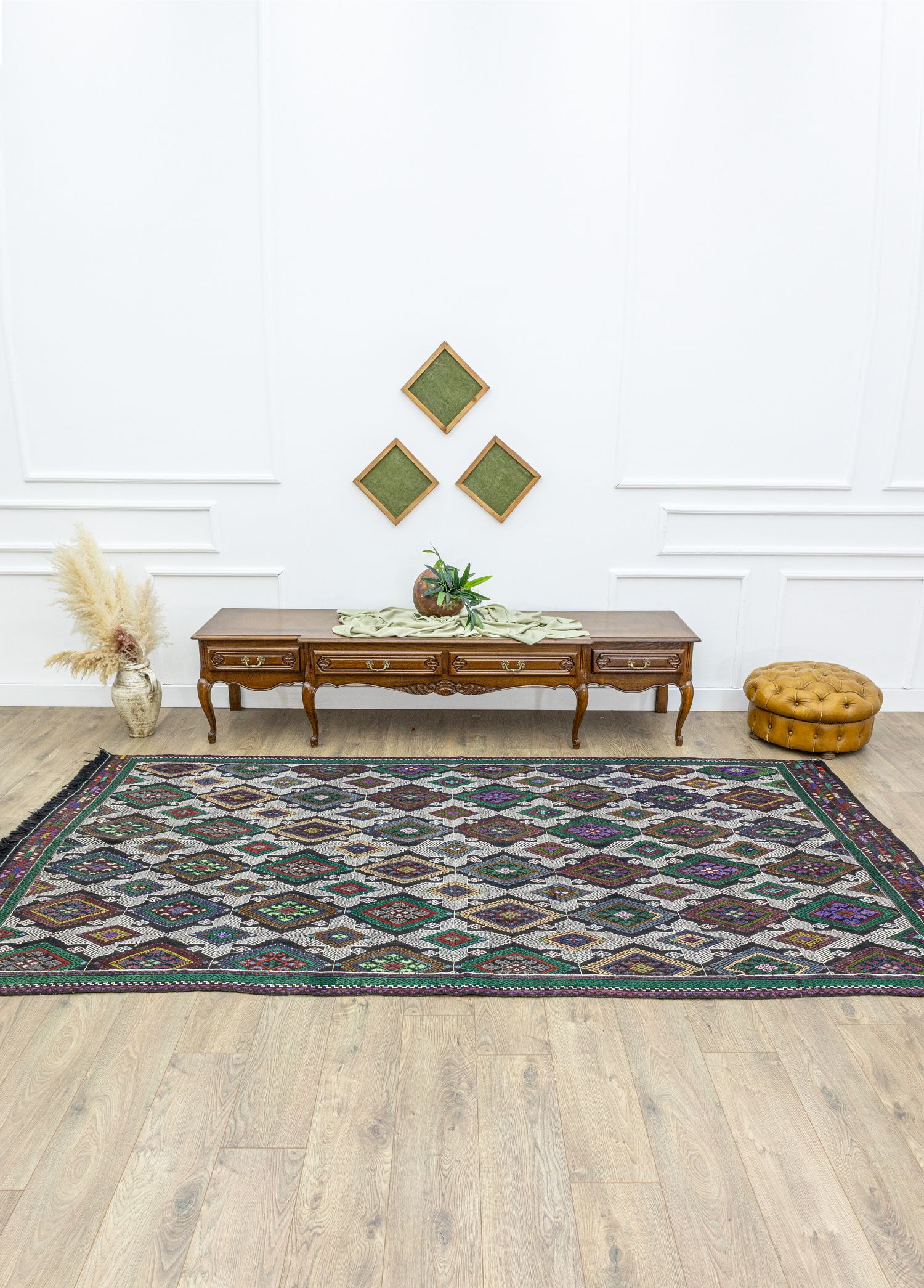 Meruert Geometrik Tasarımlı Cicim Kilim 169x323 cm