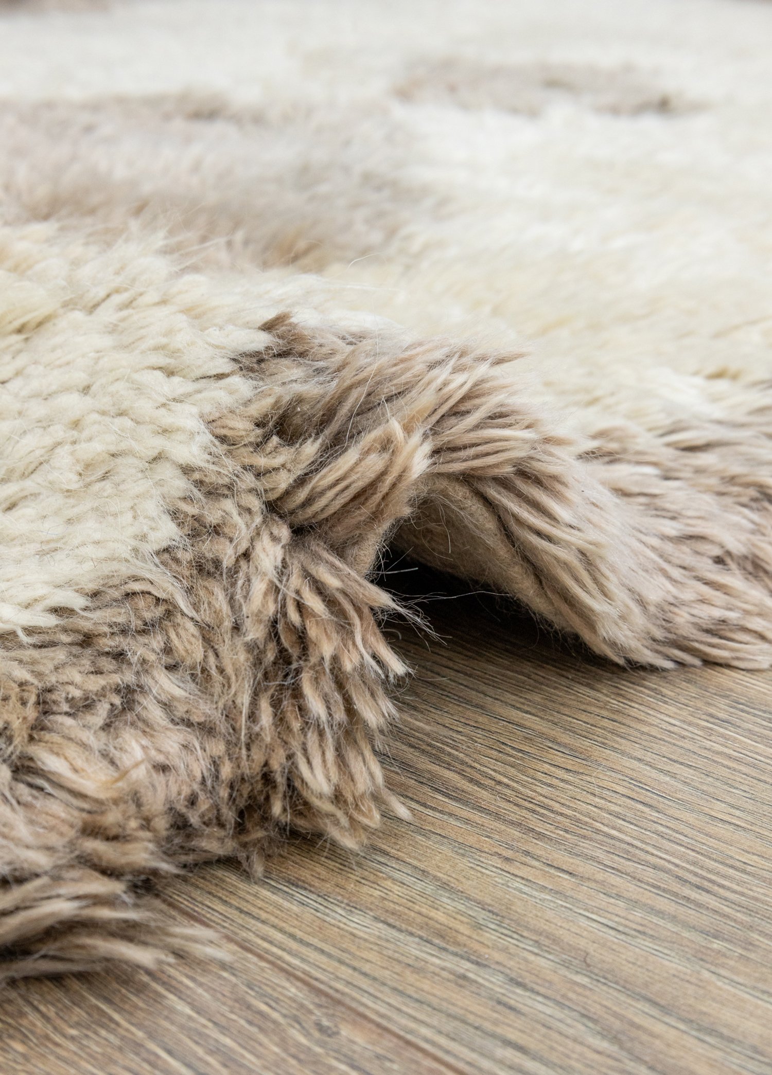 Echo Pastel Colored Natural Shaggy Rug 93x155 cm