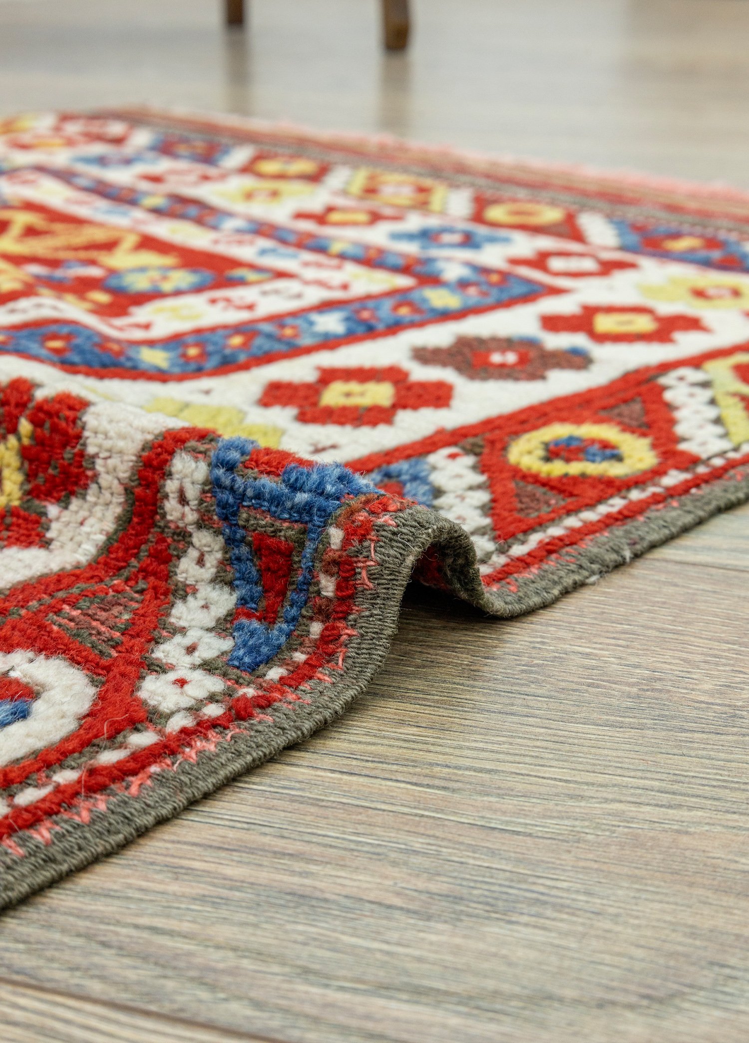 Çanakkale, Handwoven Antique Rug with Mihrab Design