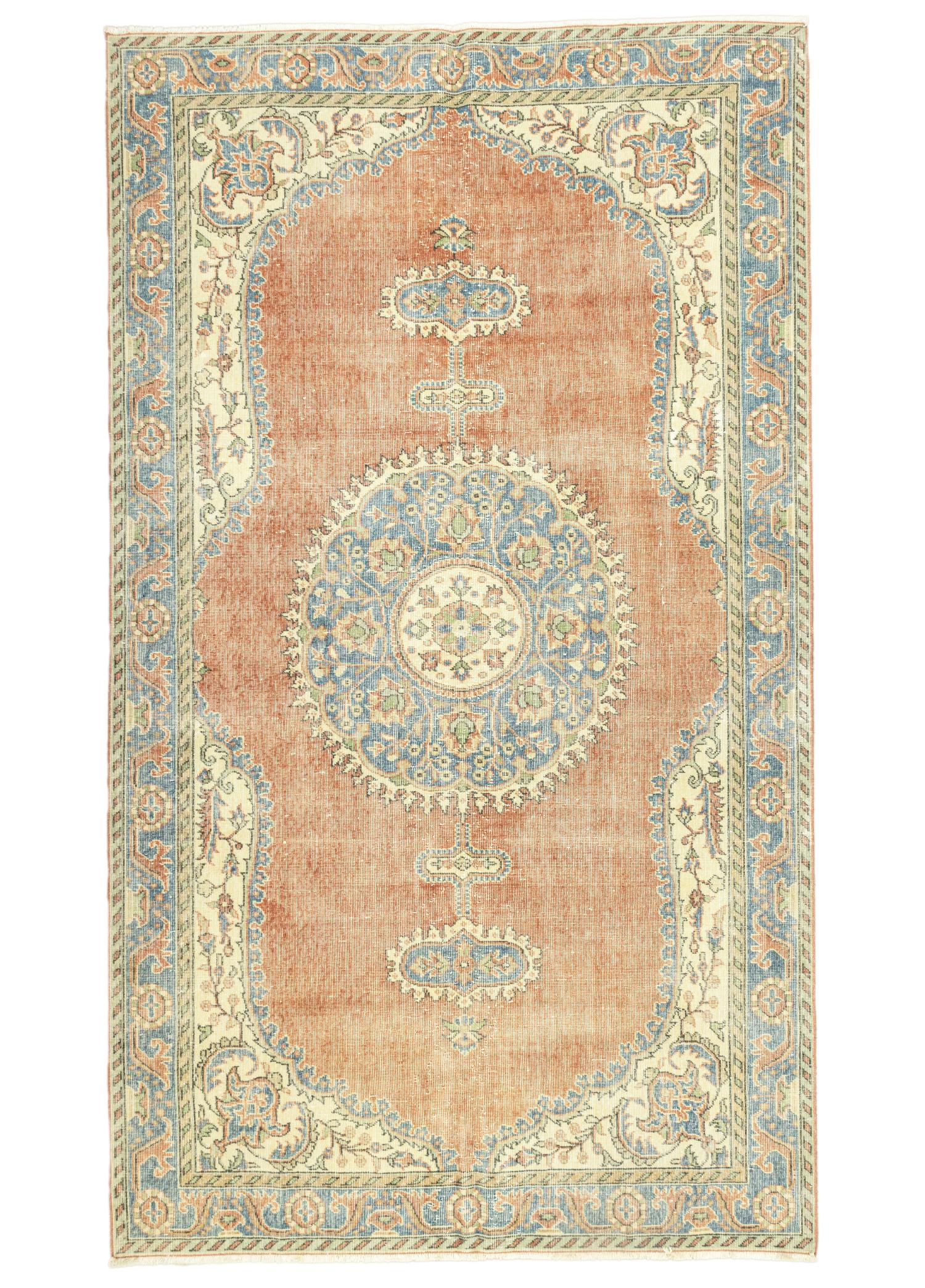 Camel Medallion Patterned Rug 190x310 cm