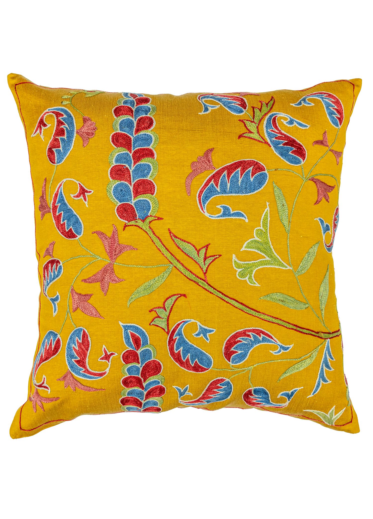 Eyvind Silk Embroidered Handmade Cushion 50x50 cm