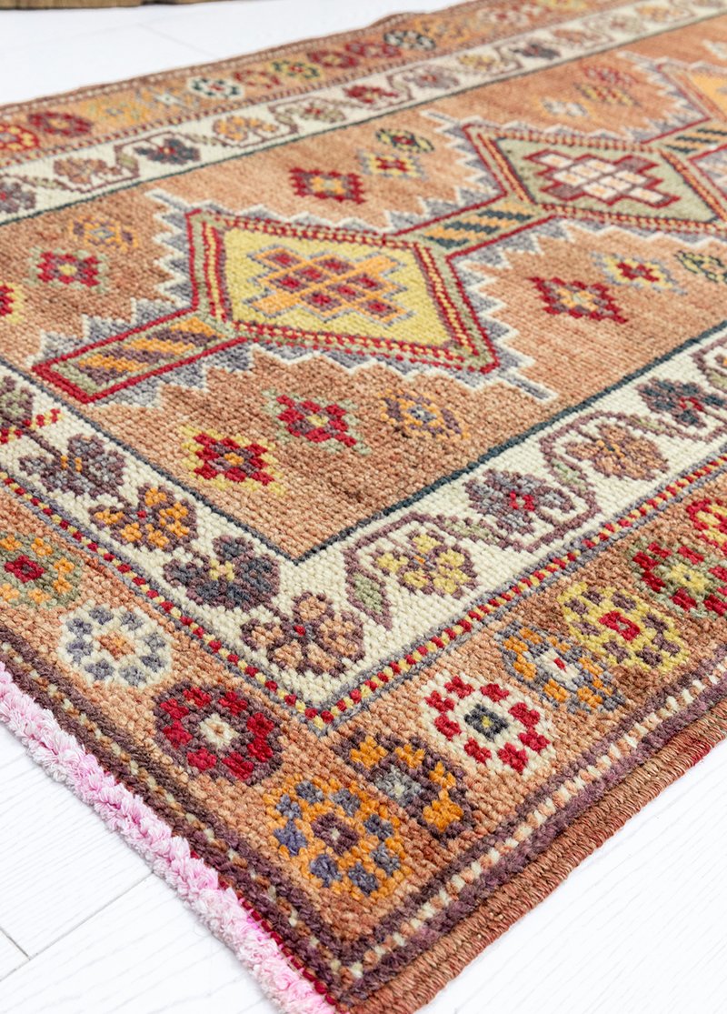 Kasrık Abundance Pattern Hand-Woven Runner 2,5x11,7 ft