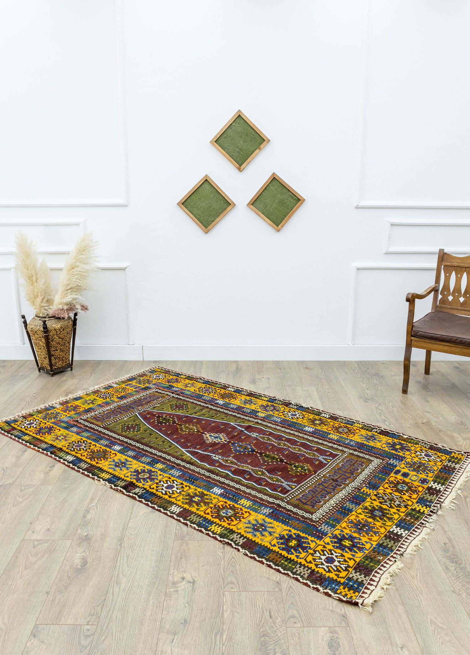 Kayseri, Yahyalı Antique Rug with Mihrap Patterned 131x220 cm