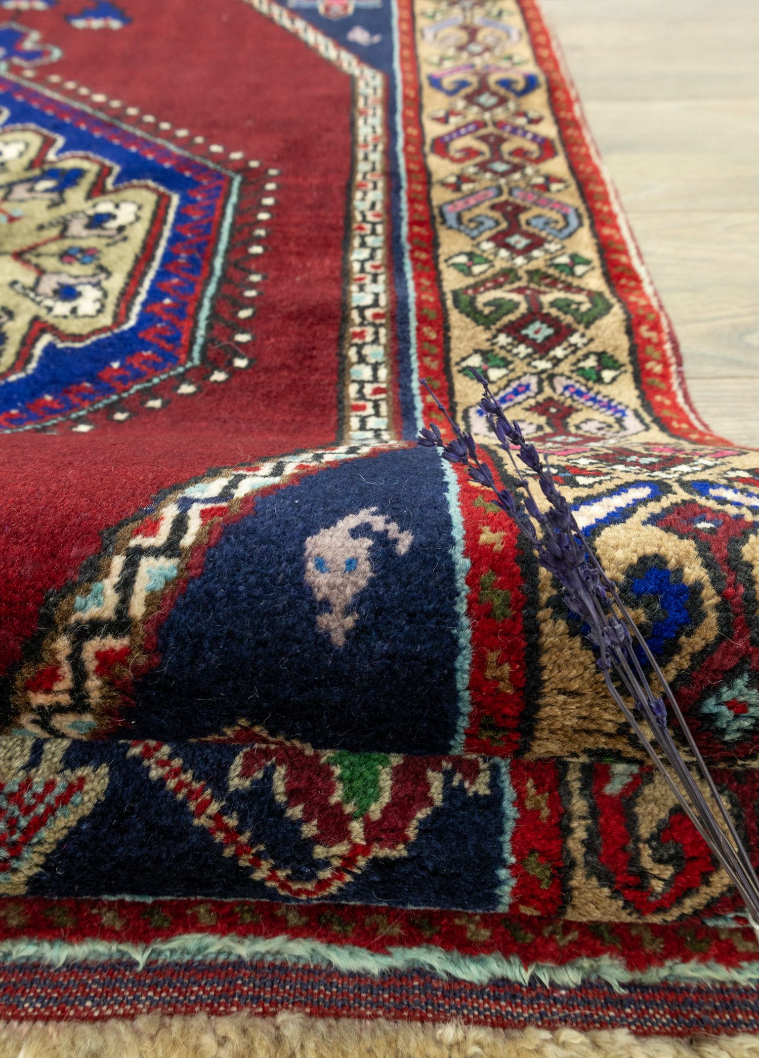 Yahyalı El Dokuma Yün Halı 103x223 cm