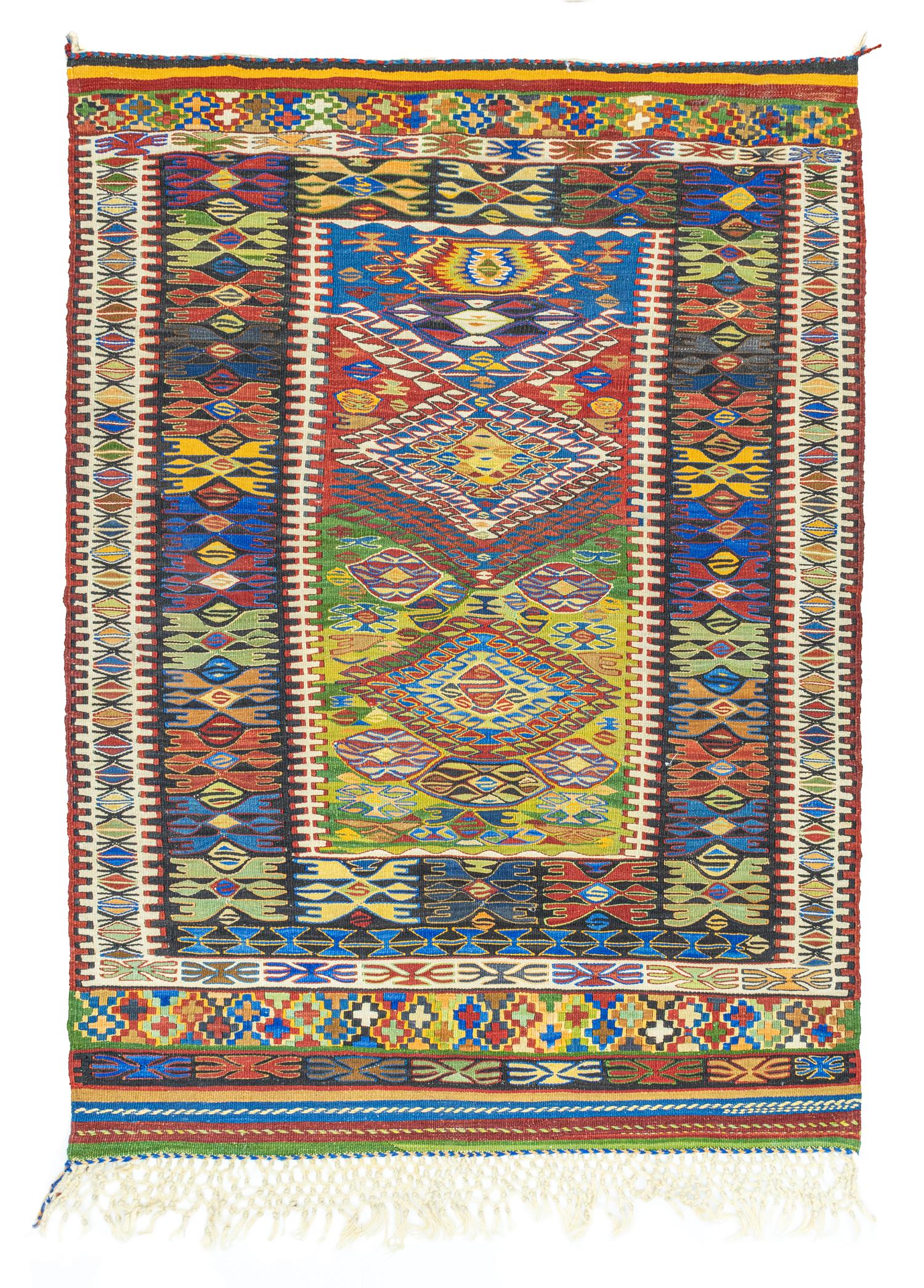 Güre Handwoven Wool Nuzumla Kilim 138x189 cm