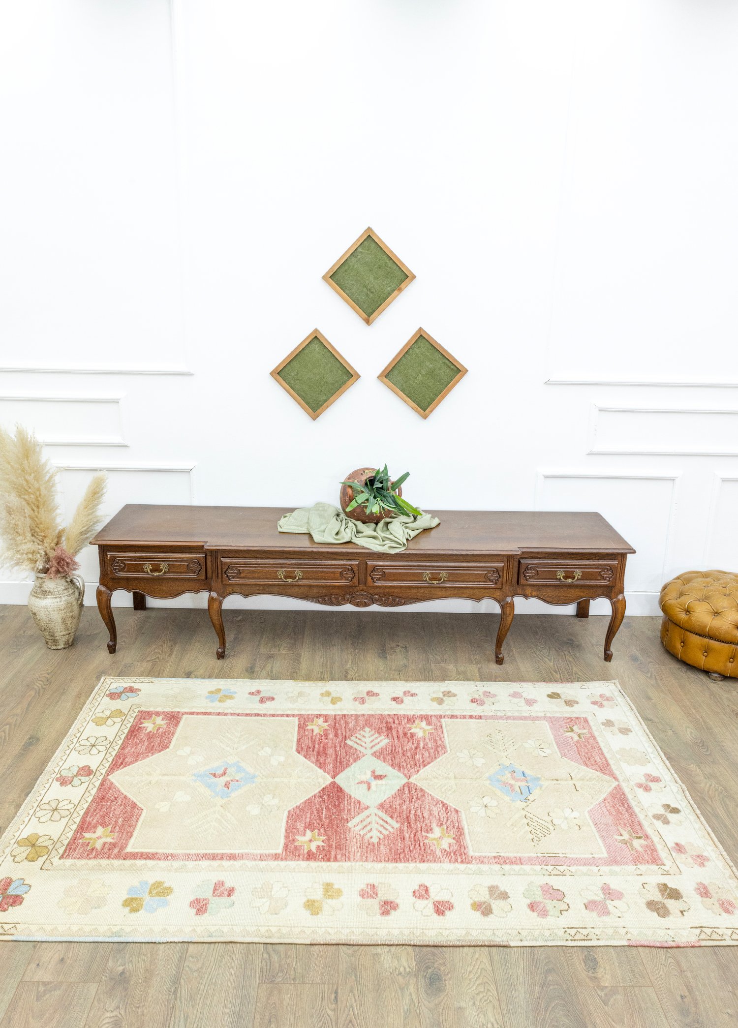 Peren Rustic Designed Hand-Woven Rug 136x207 cm