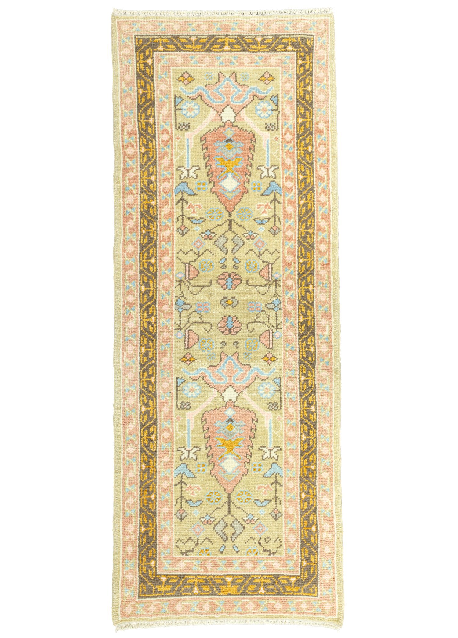 Gizay Renkli El Dokuma Uşak Yolluk 81x220 cm