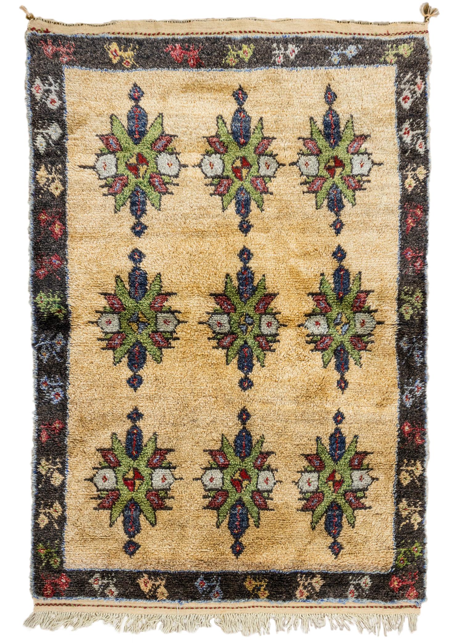 Yasun El Dokuma Yünlü Tülü Halı 141x204 cm