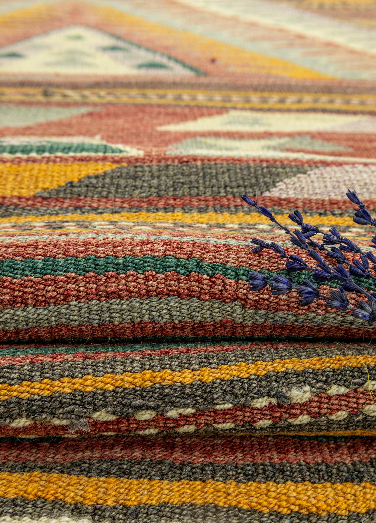 Dirse Renkli El Dokuma Kilim 117x213 cm