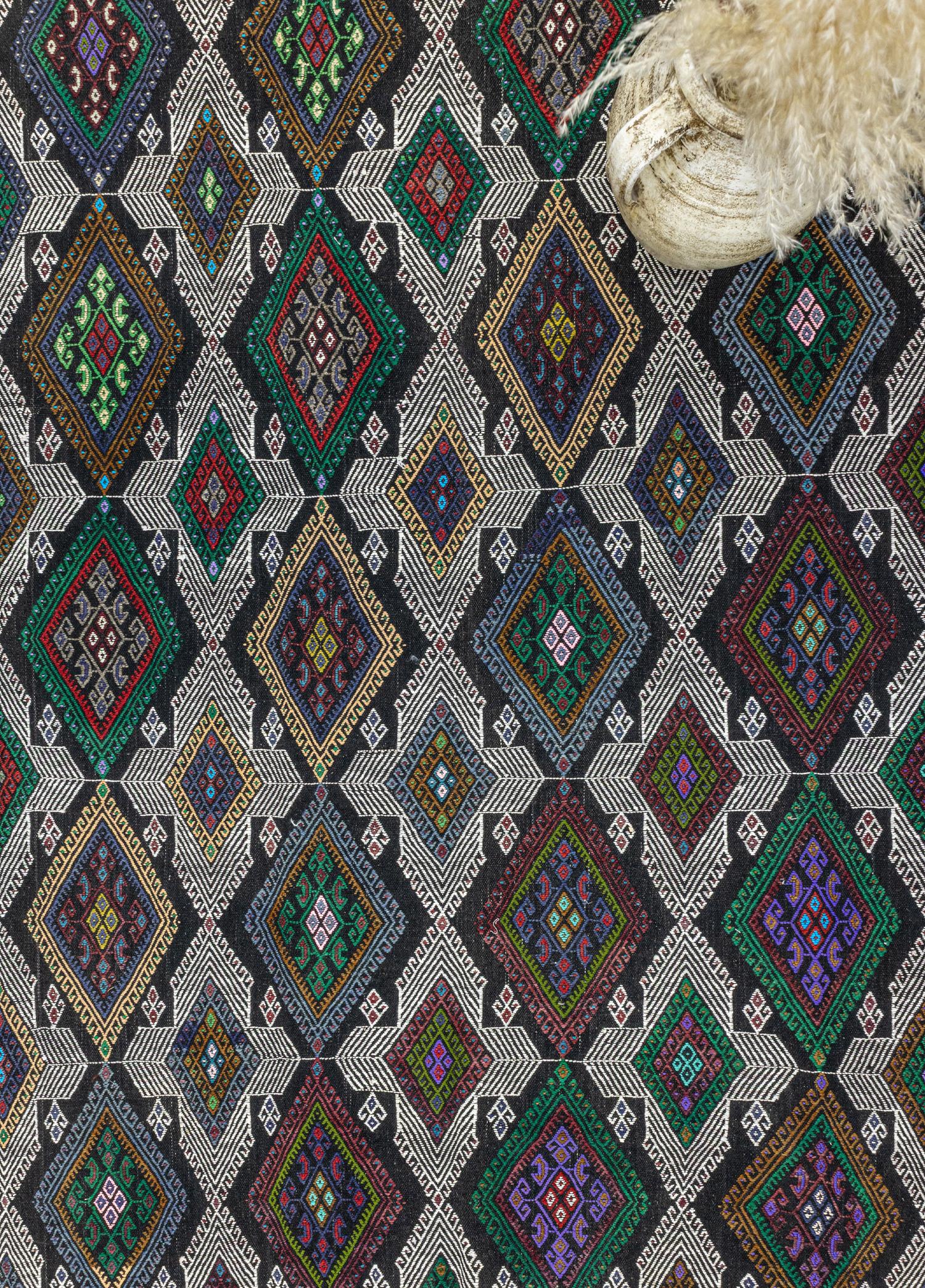 Meruert Geometrik Tasarımlı Cicim Kilim 169x323 cm