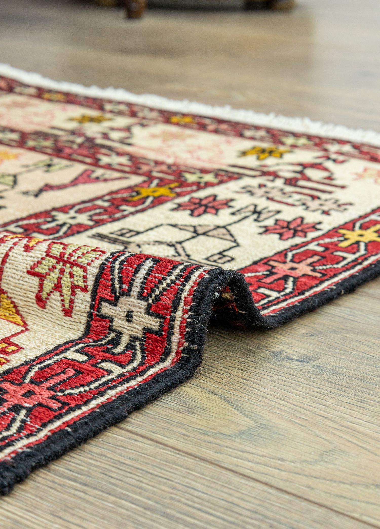 Arven Handwoven Silk Iranian Kilim 70x94 cm