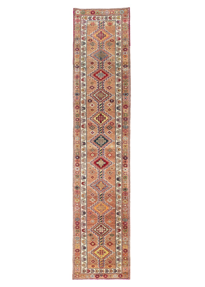 Kasrık Abundance Pattern Hand-Woven Runner 2,5x11,7 ft