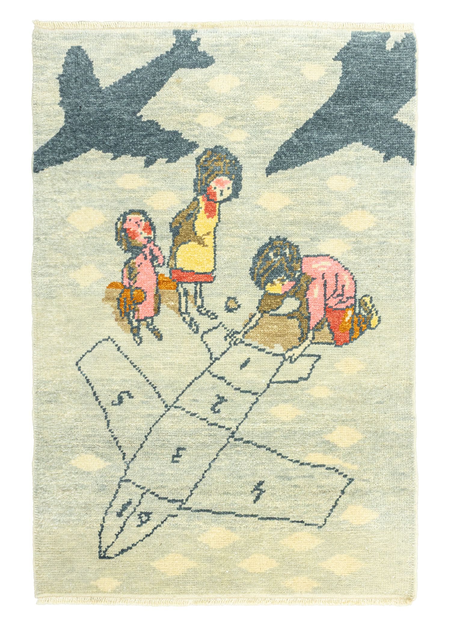 Bora Figürlü El Dokuma Uşak Halı 97x140 cm