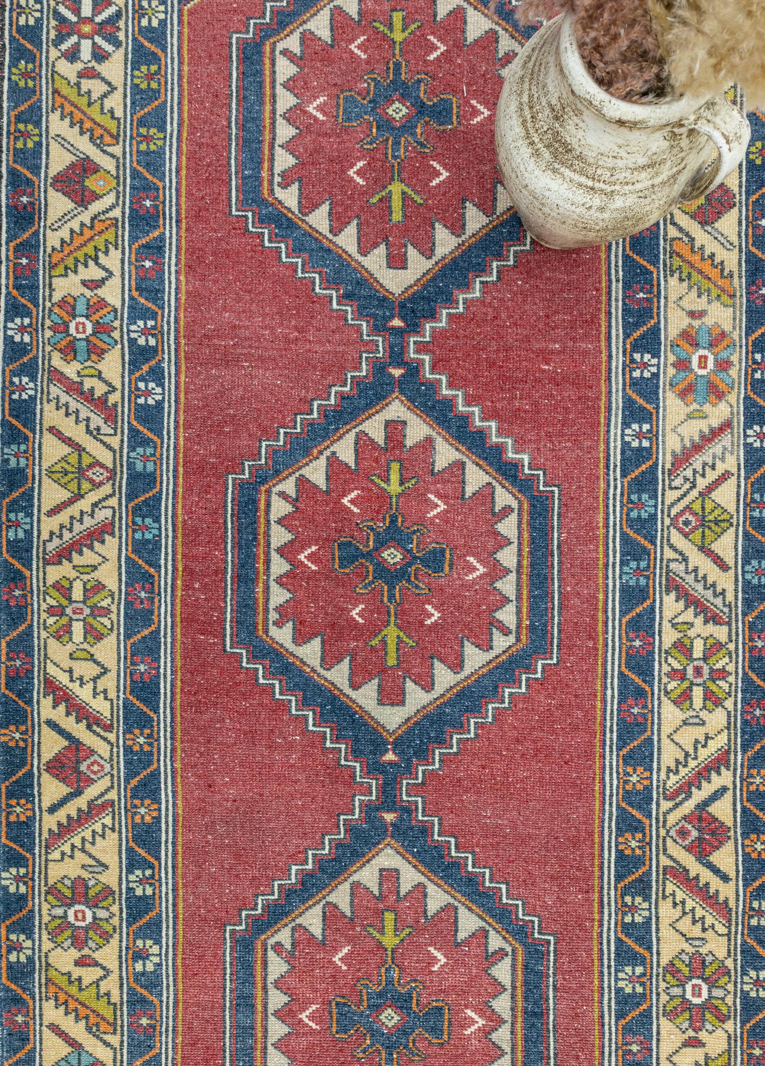 Alvand Colored Handwoven Anatolian Runner 108x304 cm