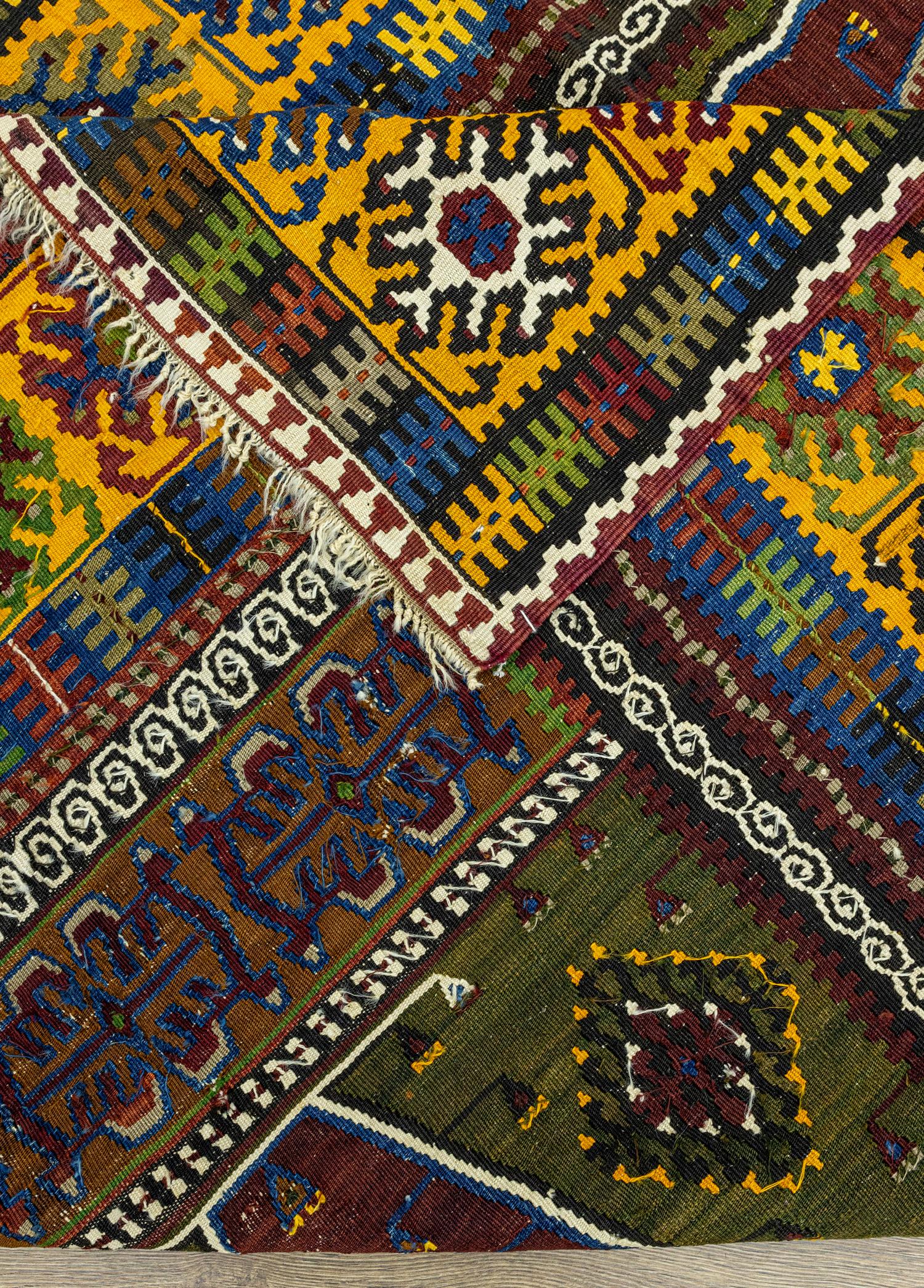 Kayseri, Yahyalı Mihraplı Antika Kilim 131x220 cm