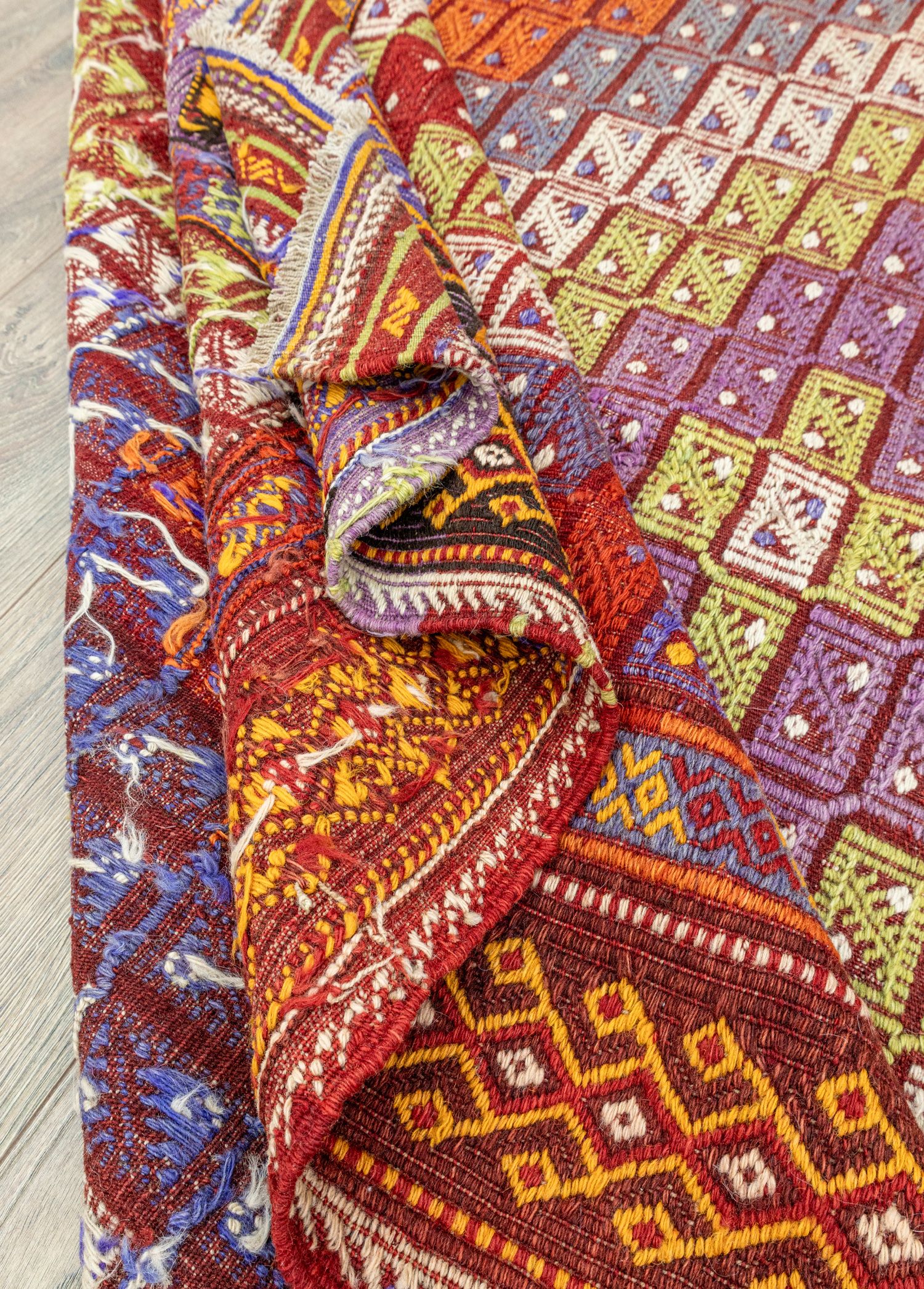 Feriz Geometrik Desenli El Dokuma Cicim Kilim 172x311 cm