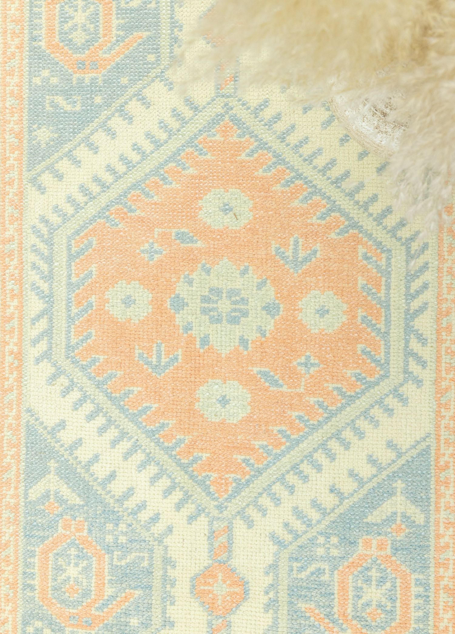 Coten Pastel Colored Uşak Runner 87x368 cm