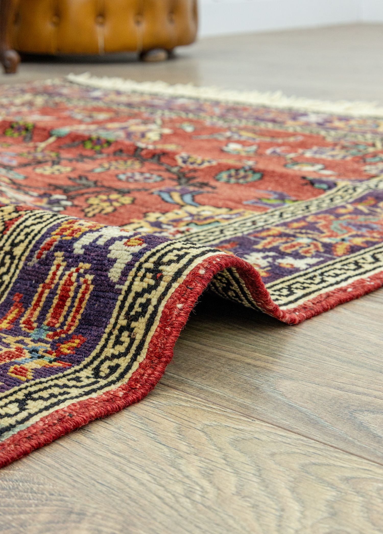 Asem Floral Red Handwoven Rug 120x199 cm