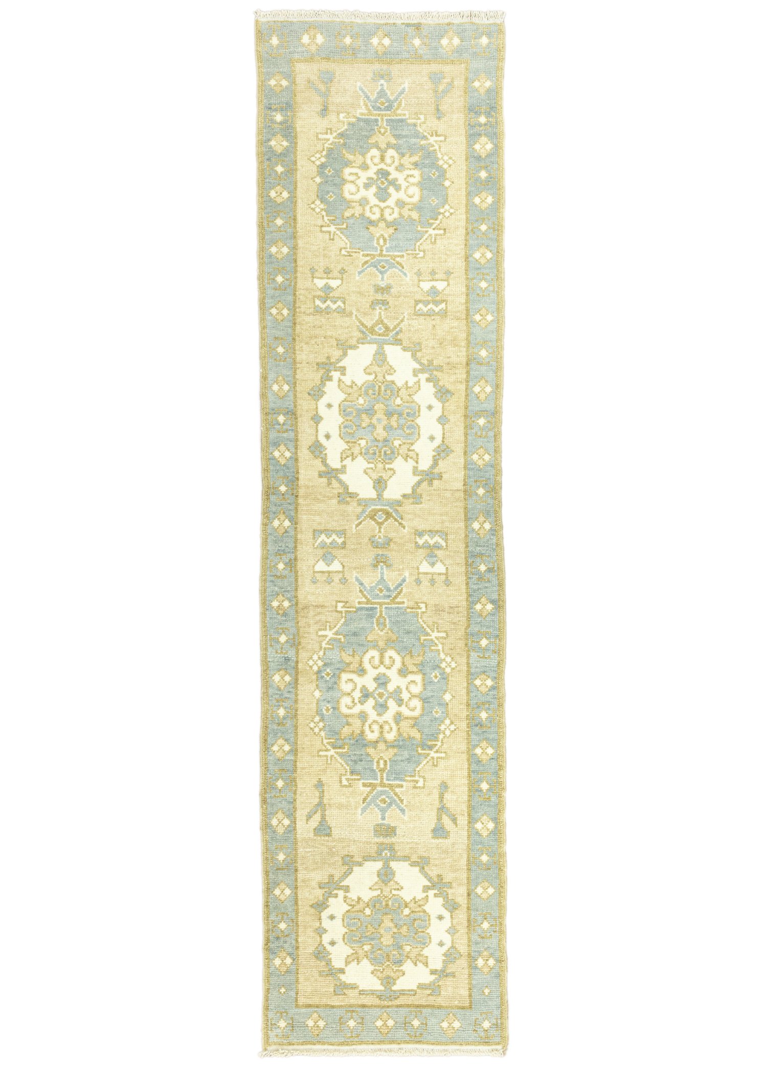 Zeren Rustic Pattern Wool Runner 72x309 cm