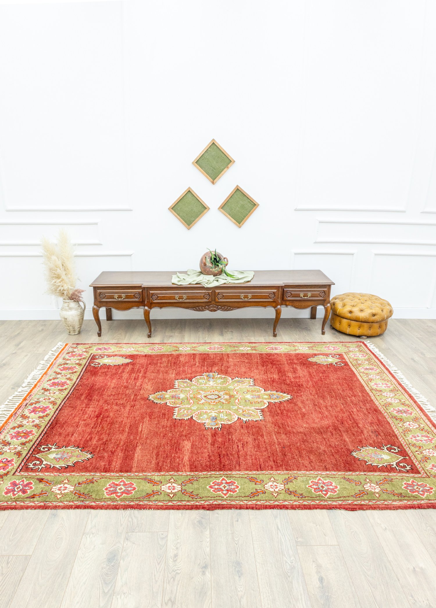 Camel Red Hand-Woven Rug 207x286 cm