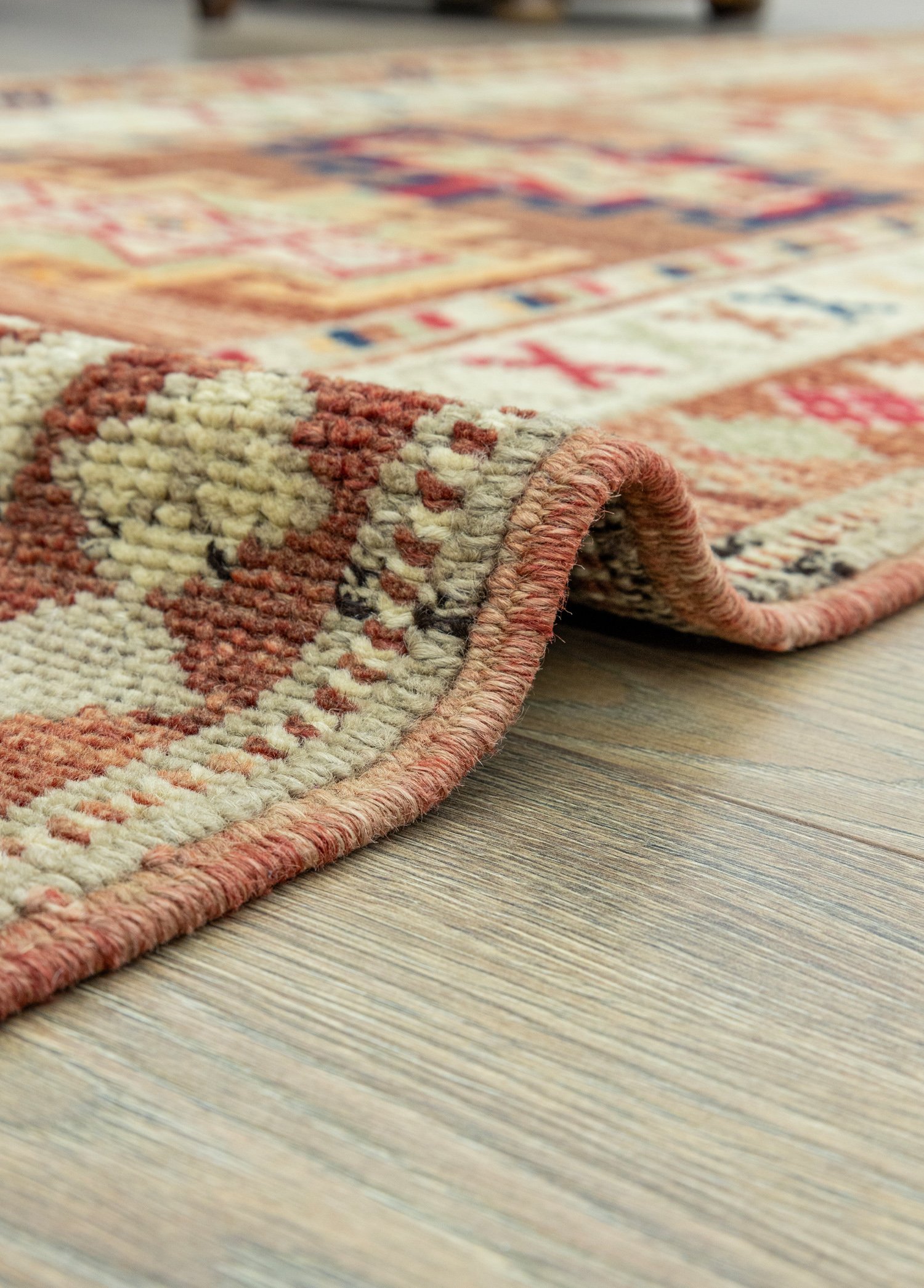 Aref Colorful Handwoven Herki Runner 82x361 cm