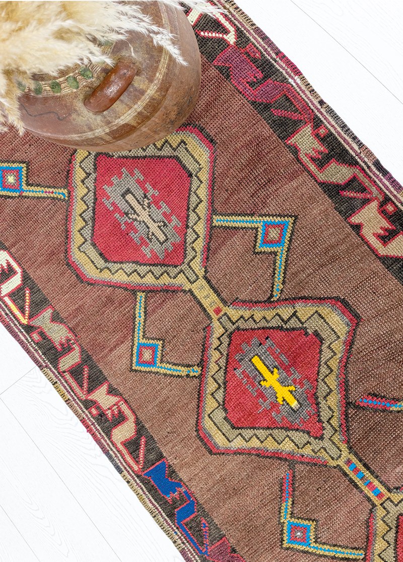 Eli Belinde Pattern Wool Runner 2,9x10.9 ft