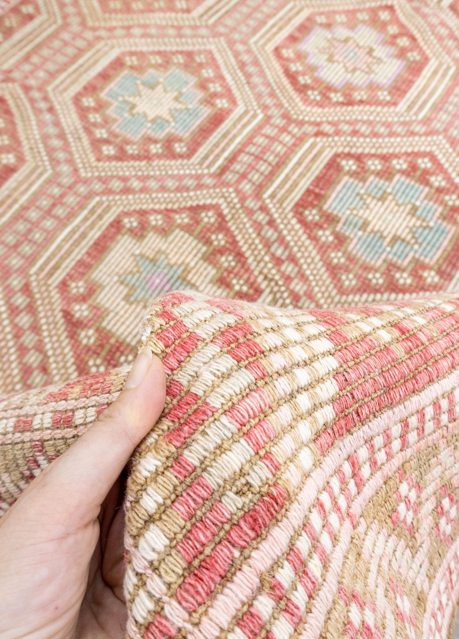 Rena Geometric Patterned Hand Woven Cicim Kilim 167x318 cm